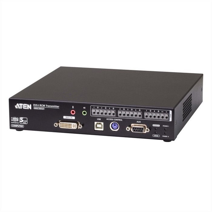 Aten RCMDVI00BT DVI-I Einzelbildschirm KVM over IP Sender mit Fernzugriff Audio- & Video-Adapter