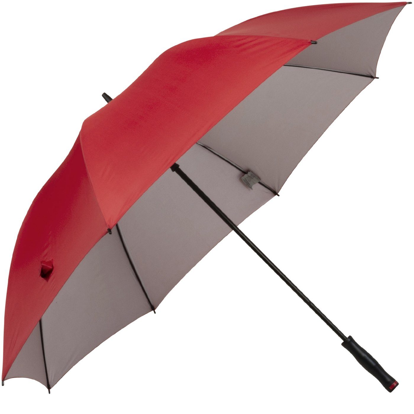 derby Stockregenschirm XXL Golfschirm mit UV-Schutz, uni innen silber, für Strand und Camping für Familien und Paare