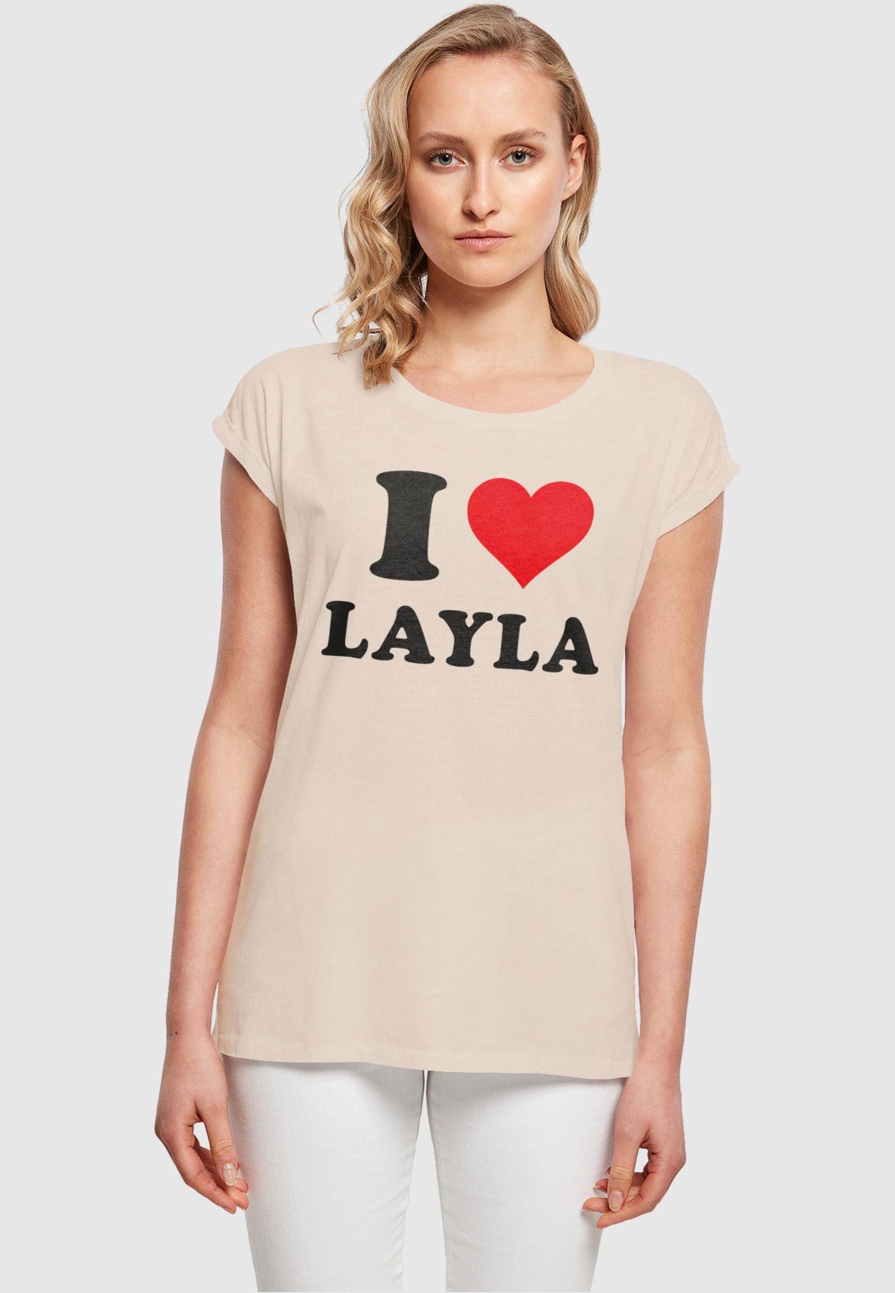T-Shirt Ladies T-Shirt Damen I Love whitesand (1-tlg) Merchcode Layla