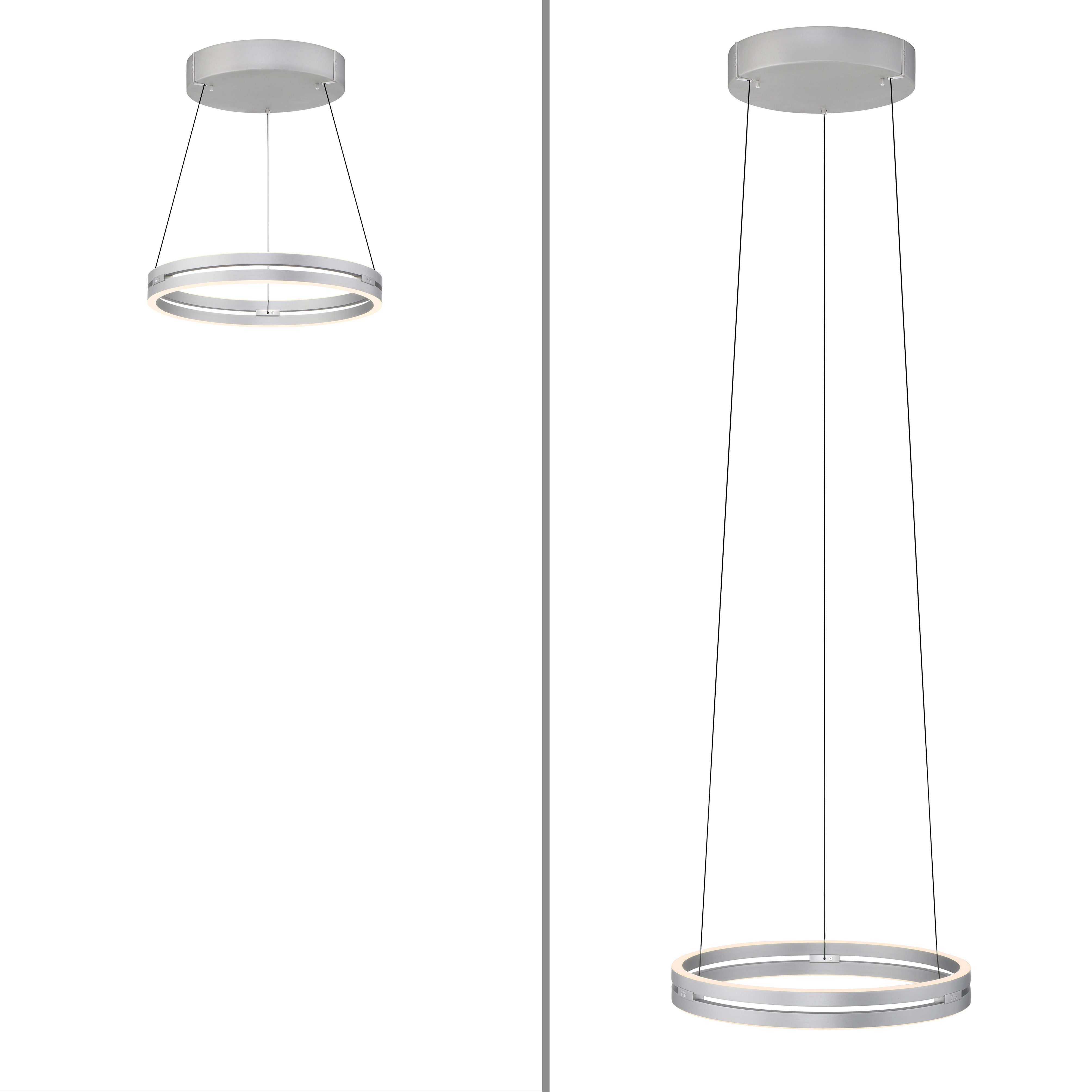 Neuhaus PURE LED Pendelleuchte PURE E-Loop, CCT - über Fernbedienung, LED fest integriert, warmweiß - kaltweiß, e-LIFT® Funktion, CCT, dimmbar über Fernbedienung