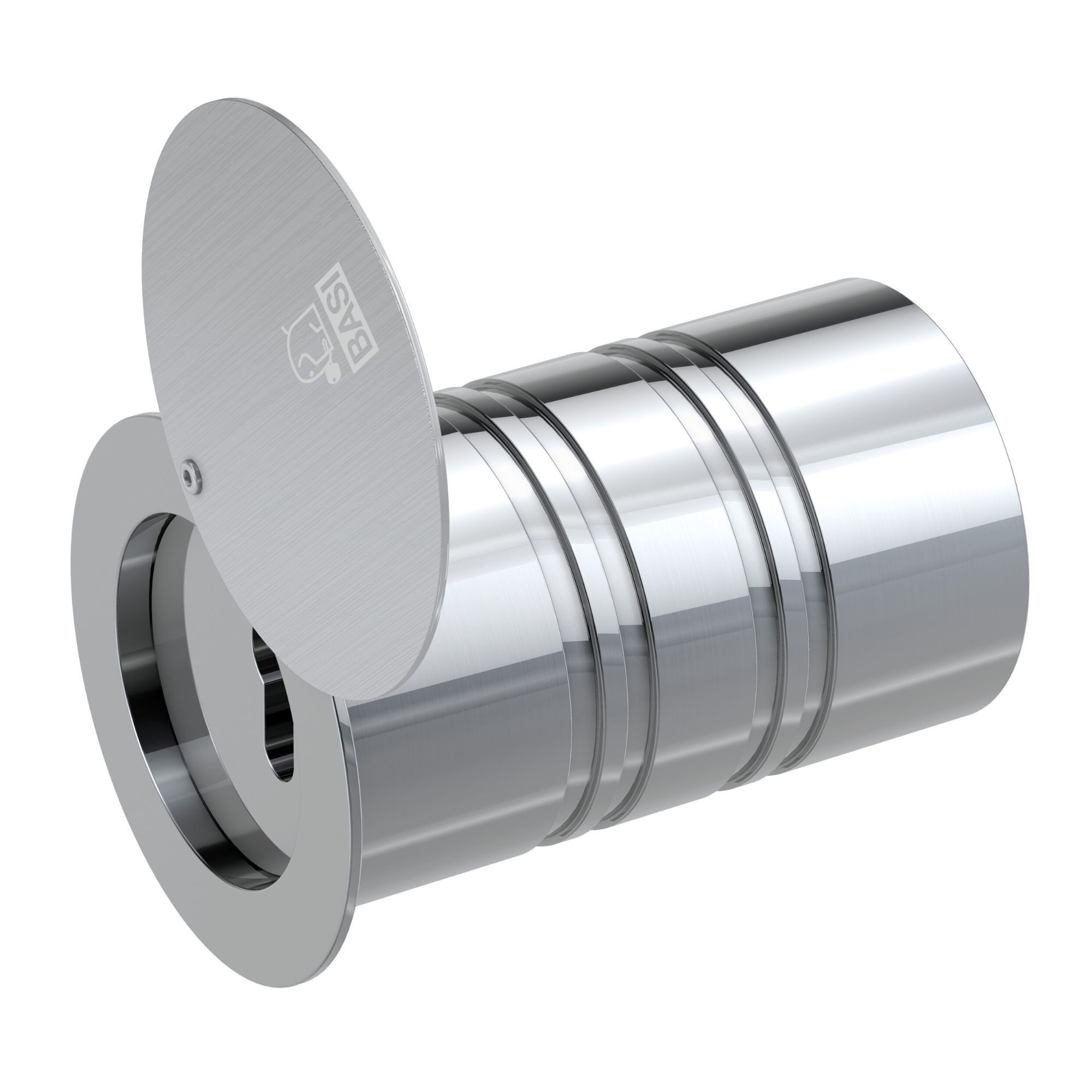 BASI Tresor Rohrtresor (Packung), Schlüsseldepot, Schutzkappe, Alu, ohne Halbzylinder, L142mm Ø80mm