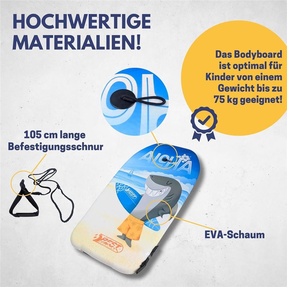 Best Sporting Bodyboard Kinder Aloha, Kinder-Surfbrett, 92 cm, Maximale Belastbarkeit bis 75 kg