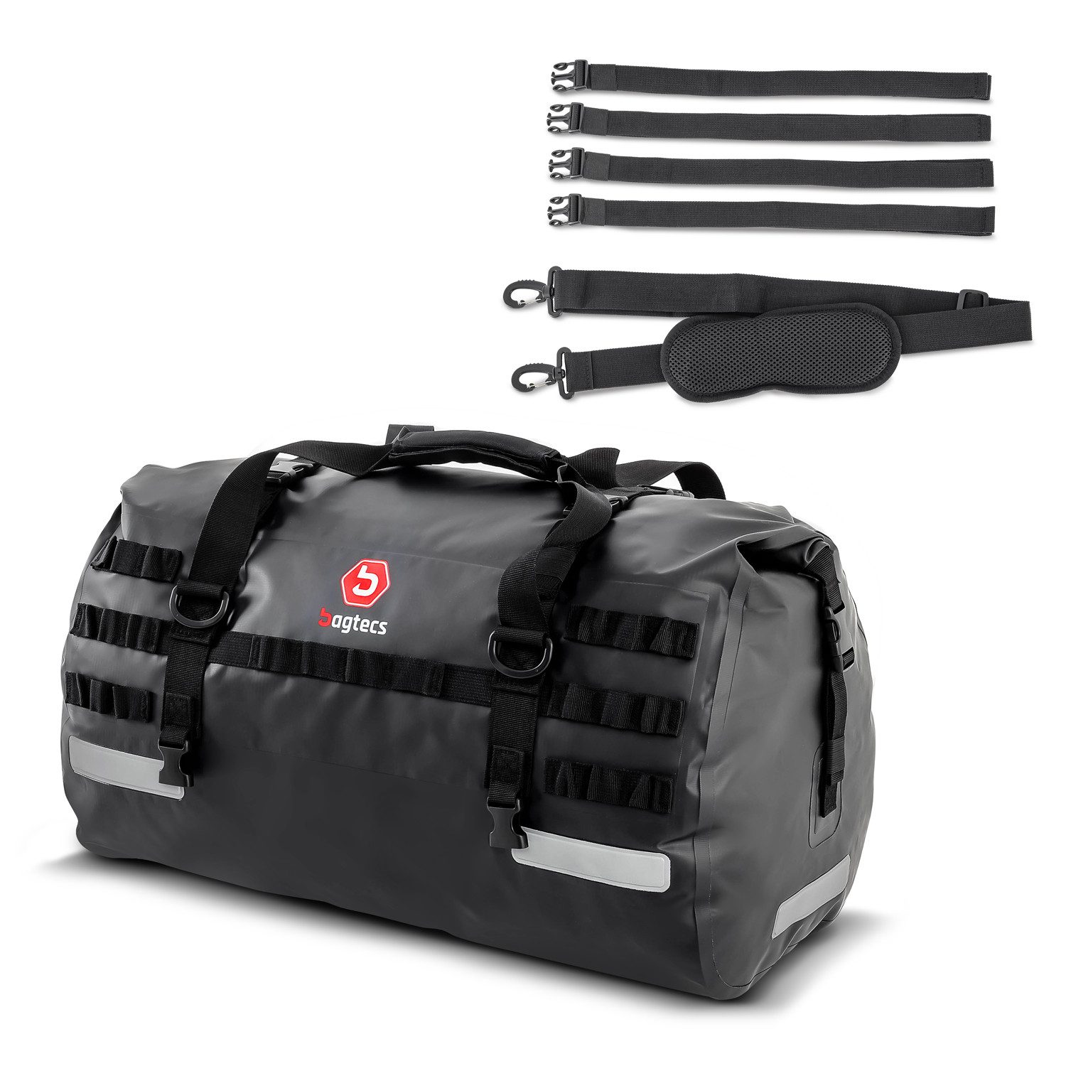 Bagtecs Reisetasche Set Satteltaschen + Seitenträger für Yamaha Tenere 700 / Rally 19-26