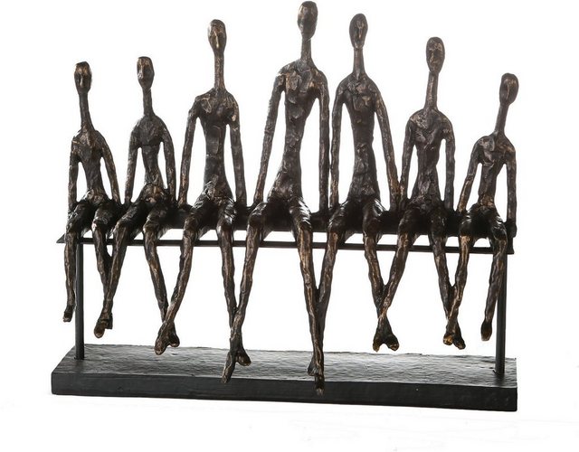 Casablanca by Gilde Dekofigur »Skulptur Community« (1 Stück), Dekoobjekt, Höhe 35 cm, mit Spruchanhänger, Wohnzimmer-Otto