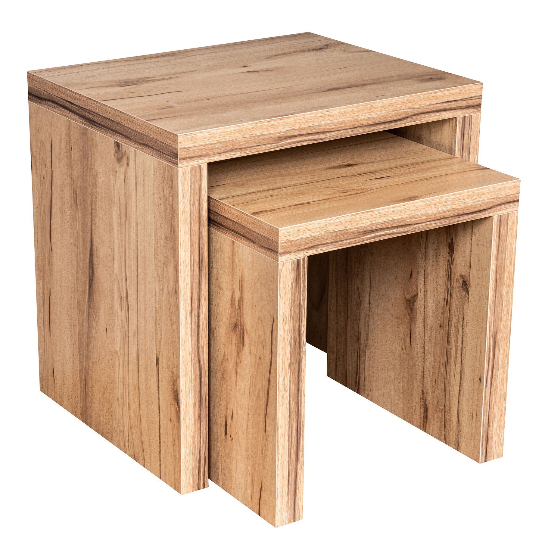 Levandeo® Couchtisch, 2 Satztisch Kernbuche Deutsche günstig online kaufen