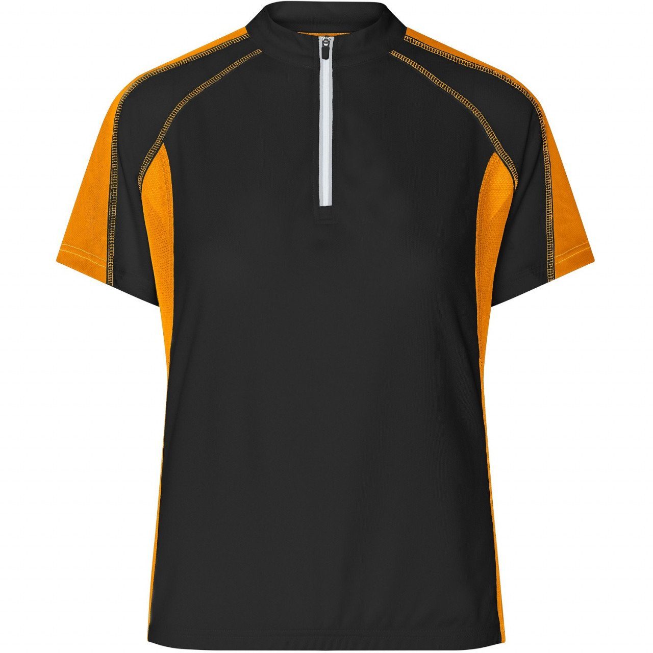 James & Nicholson Radtrikot Feminin tailliertes Damen Bikeshirt JN419 Angenehm leichtes und atmungsaktives CoolDry®-Gewebe