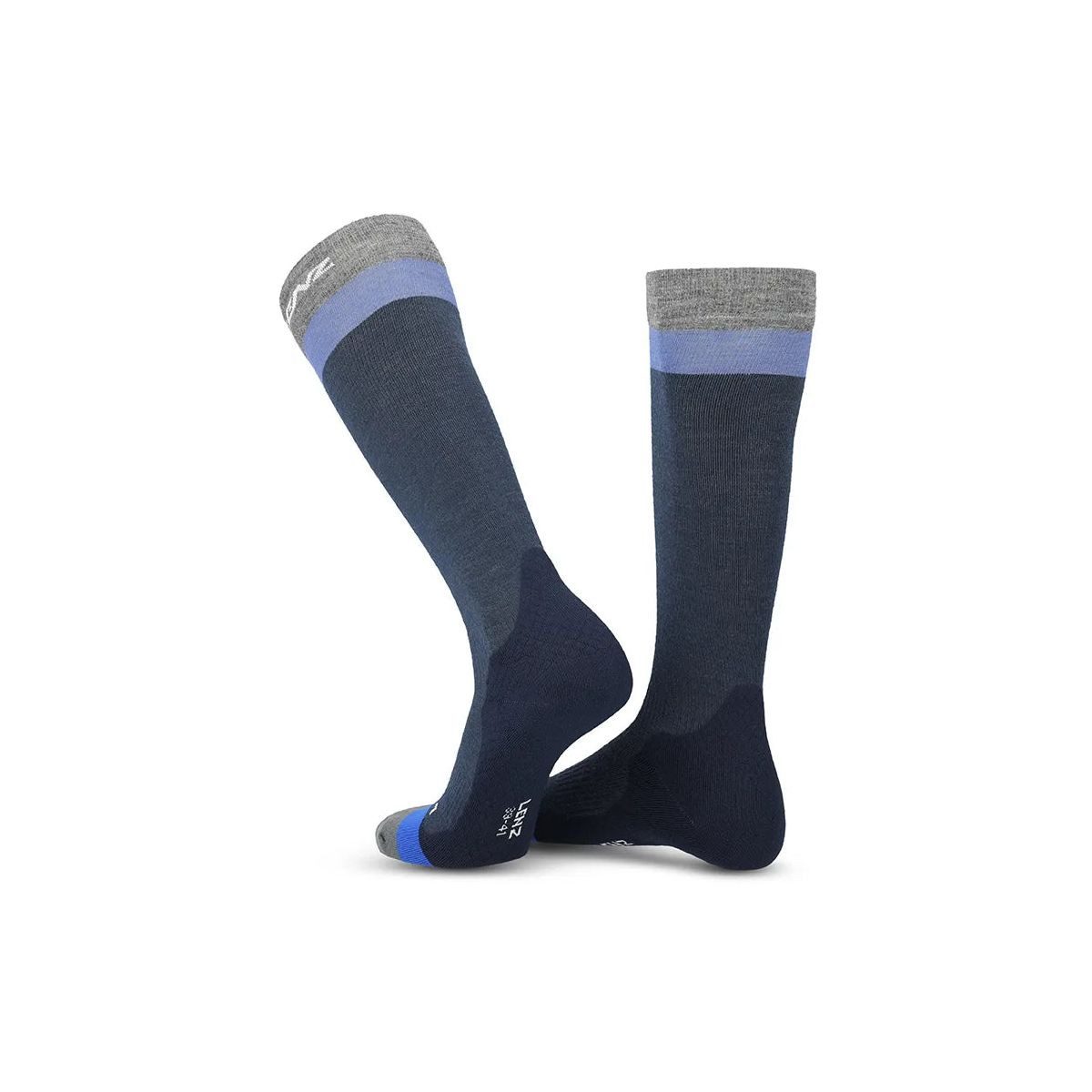 Lenz Funktionssocken Think About Merino Compression 1 Leichte Kompressionssocken aus Merino für Skifahrer, die Komfort und