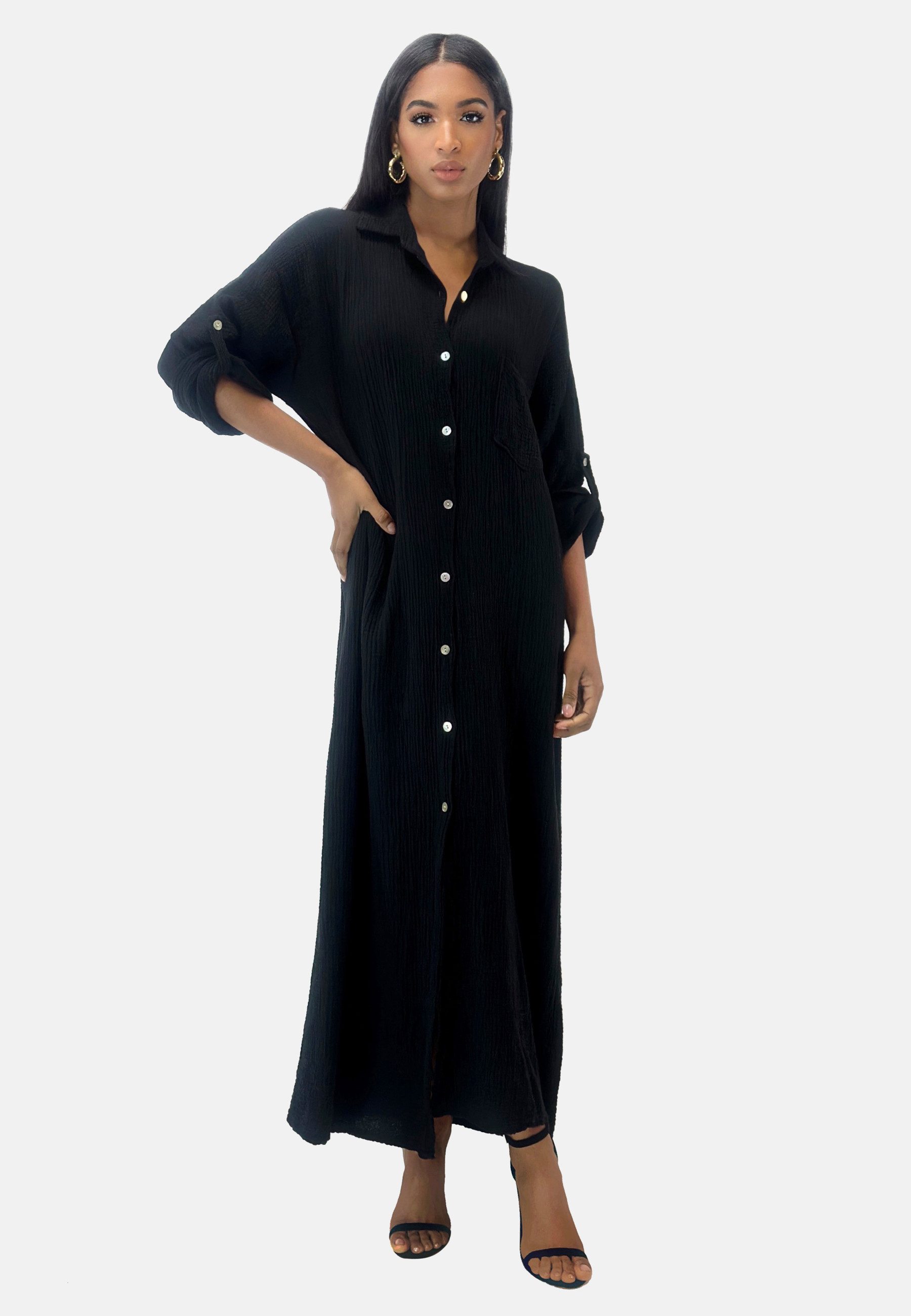 Sommerkleid Elara Damen Musselin Kleid