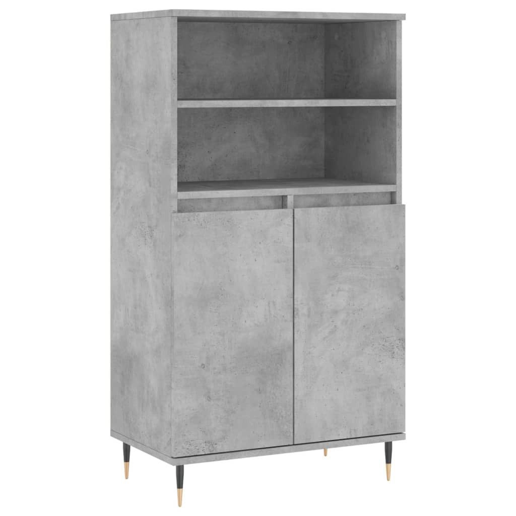 vidaXL Highboard Highboard Betongrau 60x36x110 cm günstig online kaufen