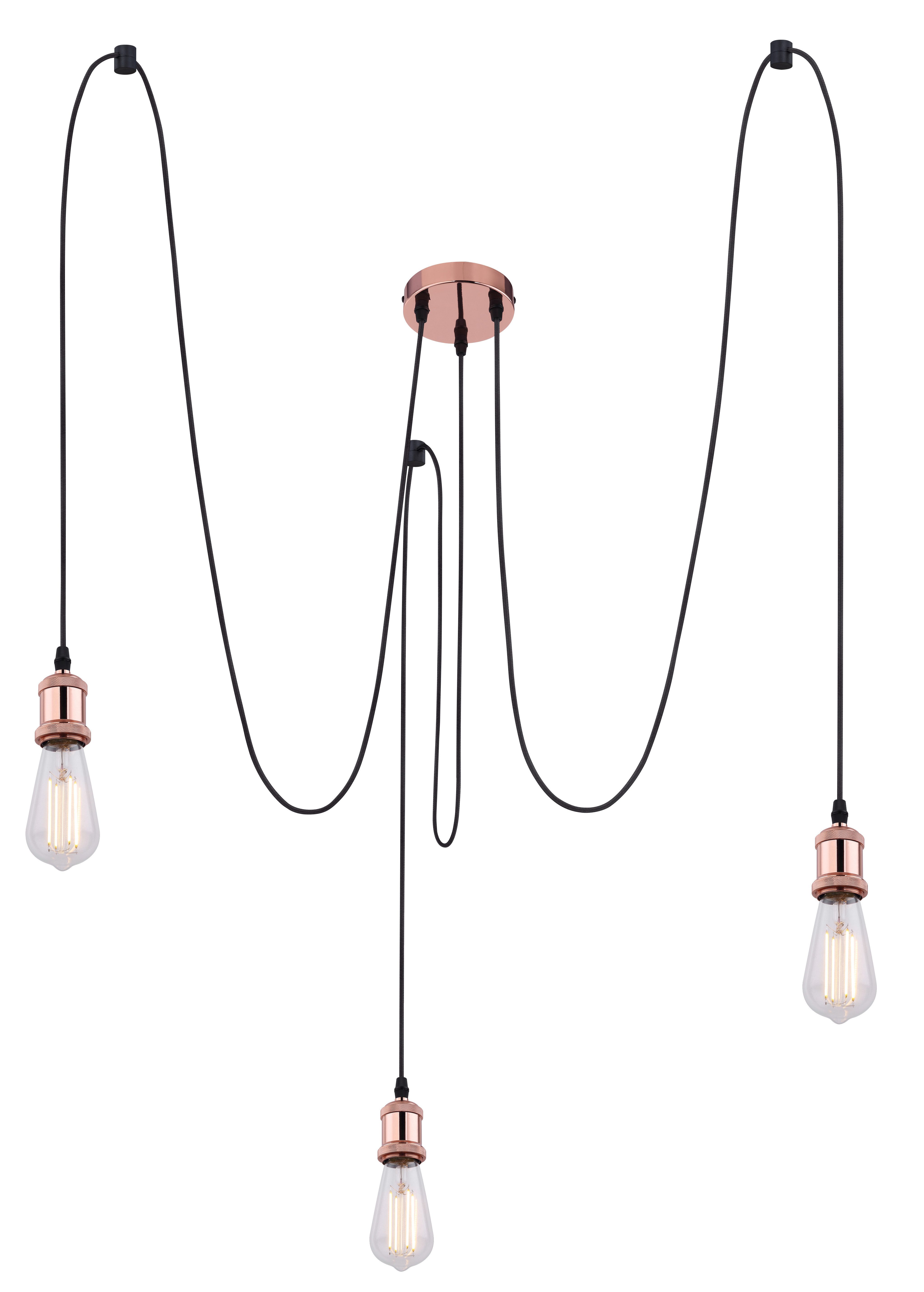 GLOBO LIGHTING Hängeleuchte OLIVER, ohne Leuchtmittel, Hängelampe/Pendelleuchte/Esszimmer/Wohnzimmer/Esstisch