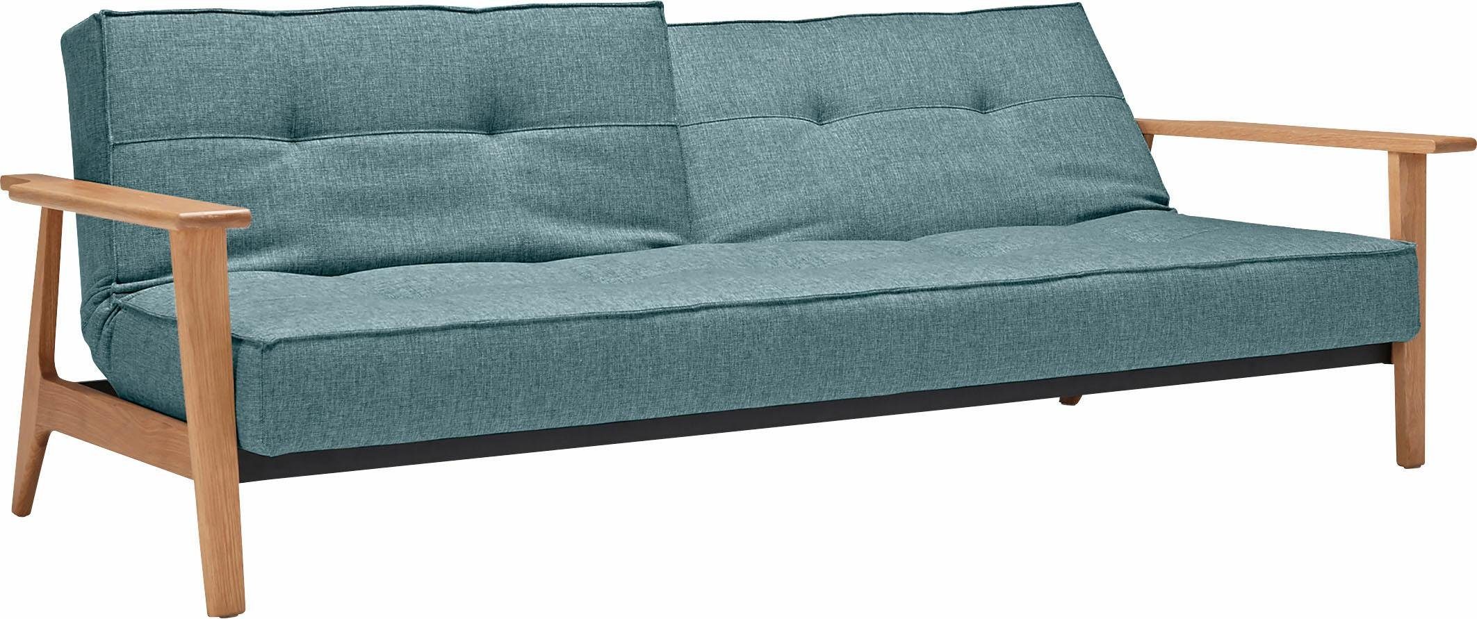 INNOVATION LIVING ™ Schlafsofa Splitback Frej, Sofa mit Funktion, bequem mit Federkernunterfederung, mit stabilen Armlehnen, in skandinavischem Design