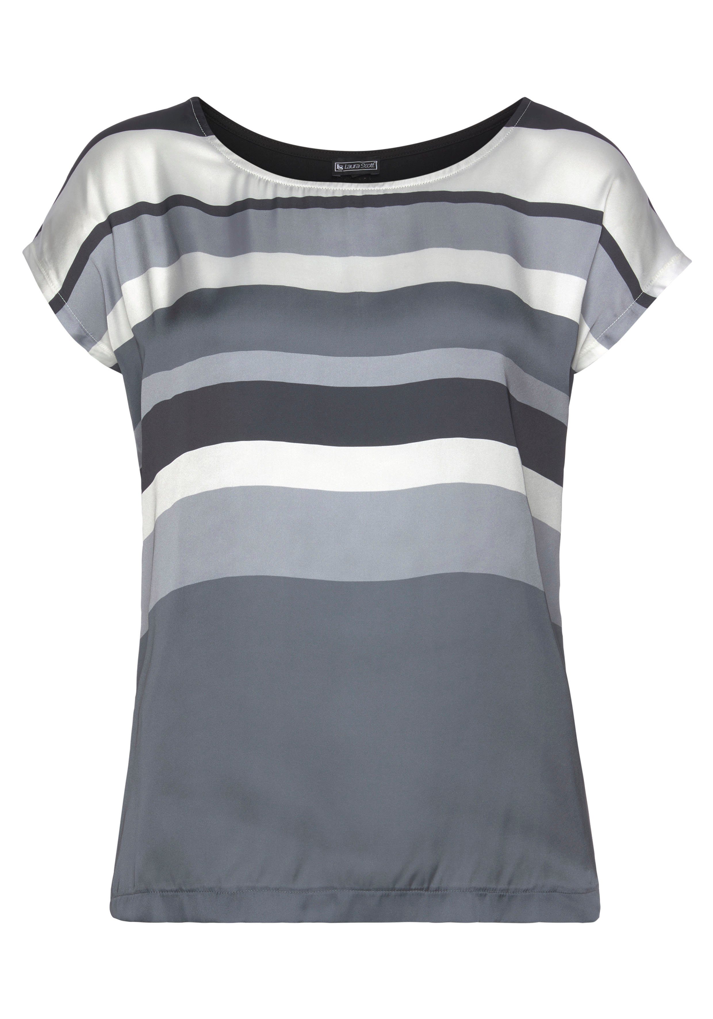 Laura Scott Shirtbluse in modischem Streifen-Design - NEUE FARBEN. Reduzierter Preis € 20,00. Unverbindliche Preisempfehlung € 39,99, (€ 20,00 pro 1 Stk)