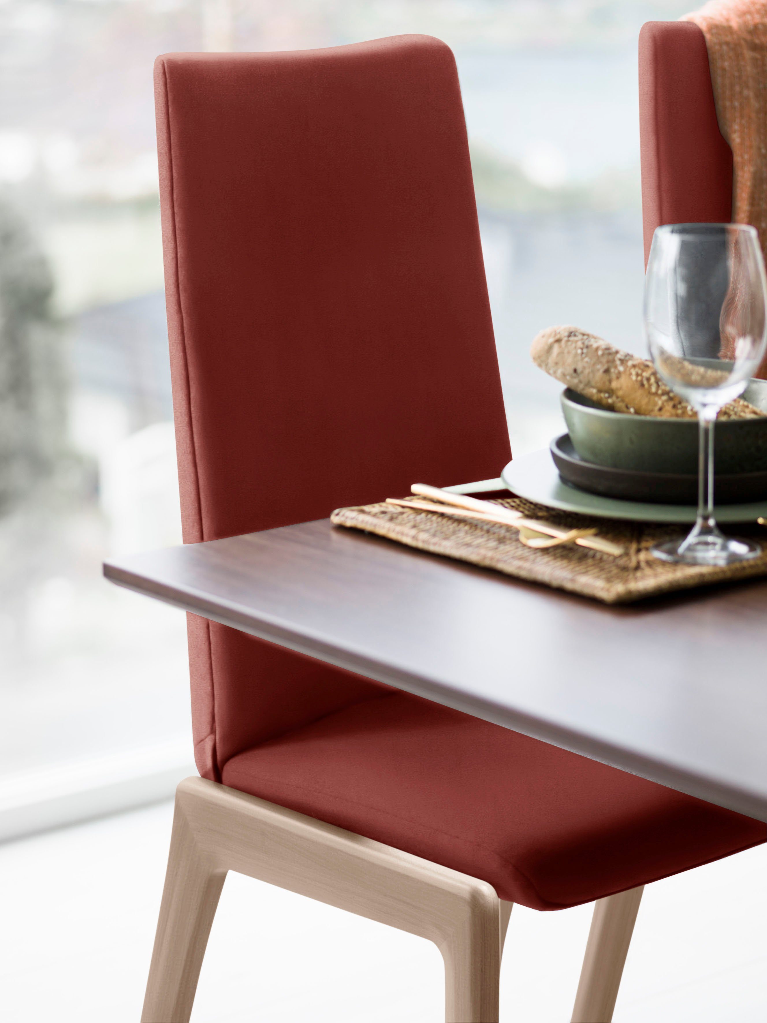 Stressless® Polsterstuhl Laurel, High Back, Größe L, mit abgerundeten Beinen in Eiche gekalkt