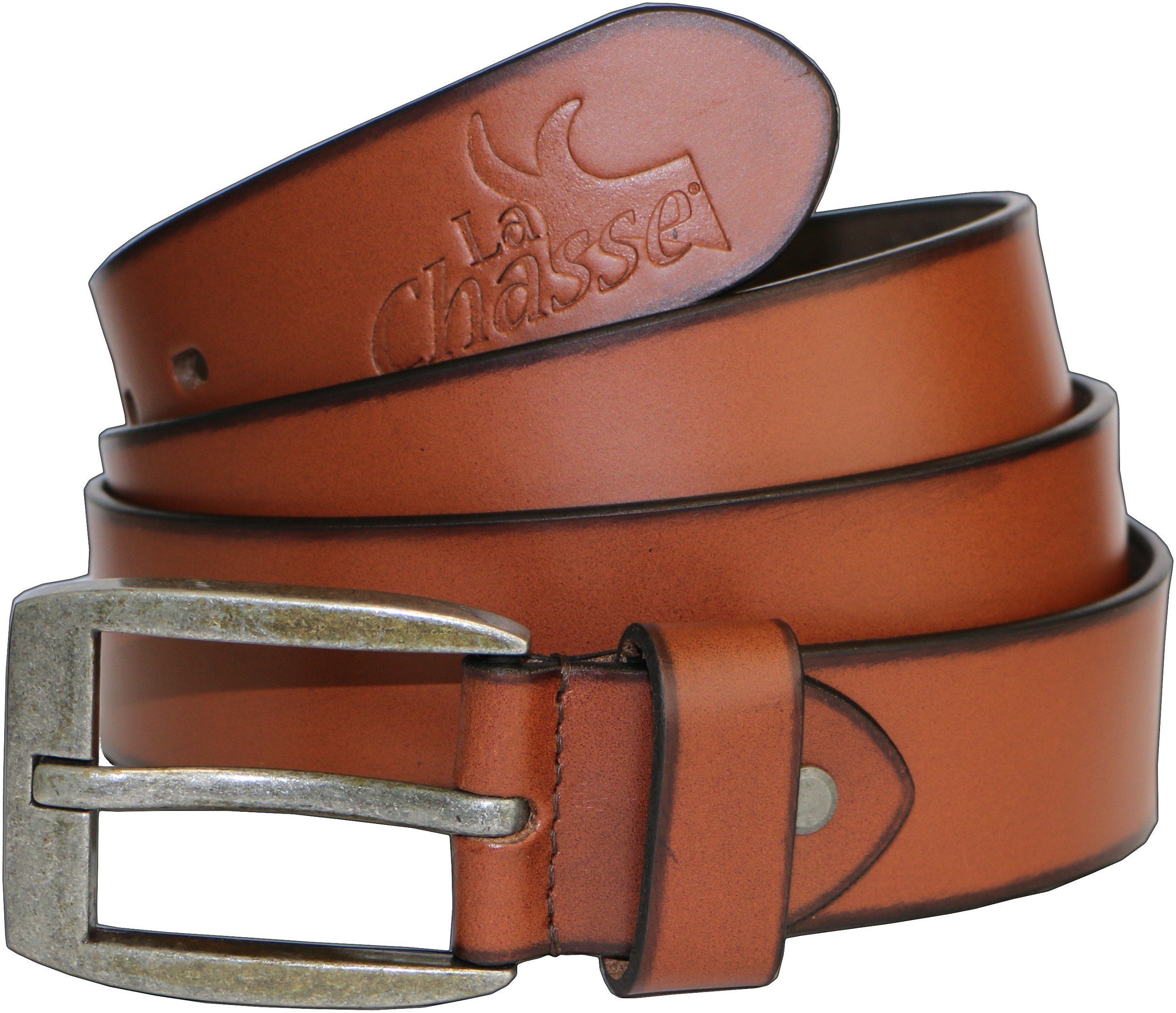 La Chasse® Ledergürtel Büffelledergürtel "Bison" Ledergürtel günstig online kaufen