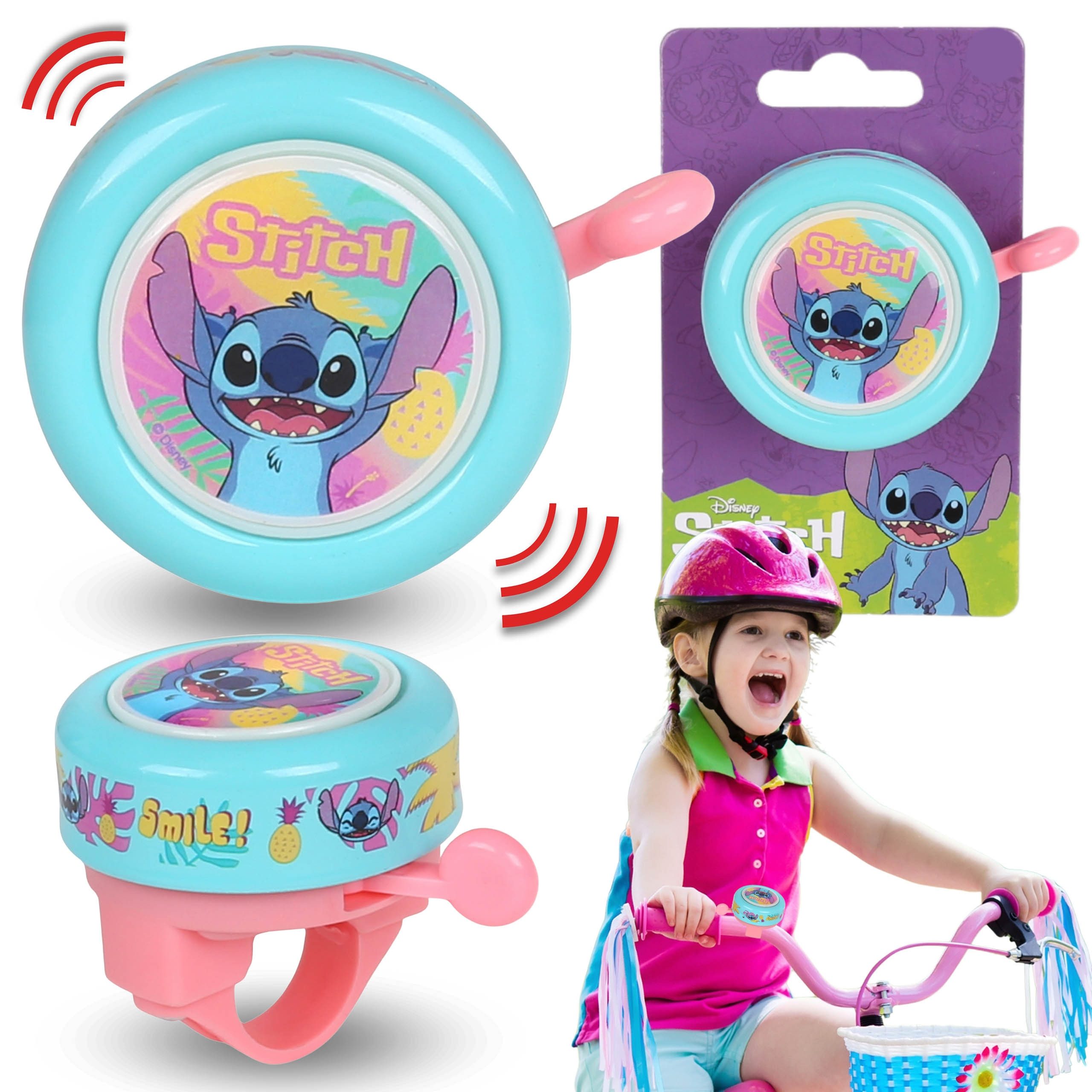 Fahrradklingel DISNEY Stitch Kinderfahrradklingel, Mädchen