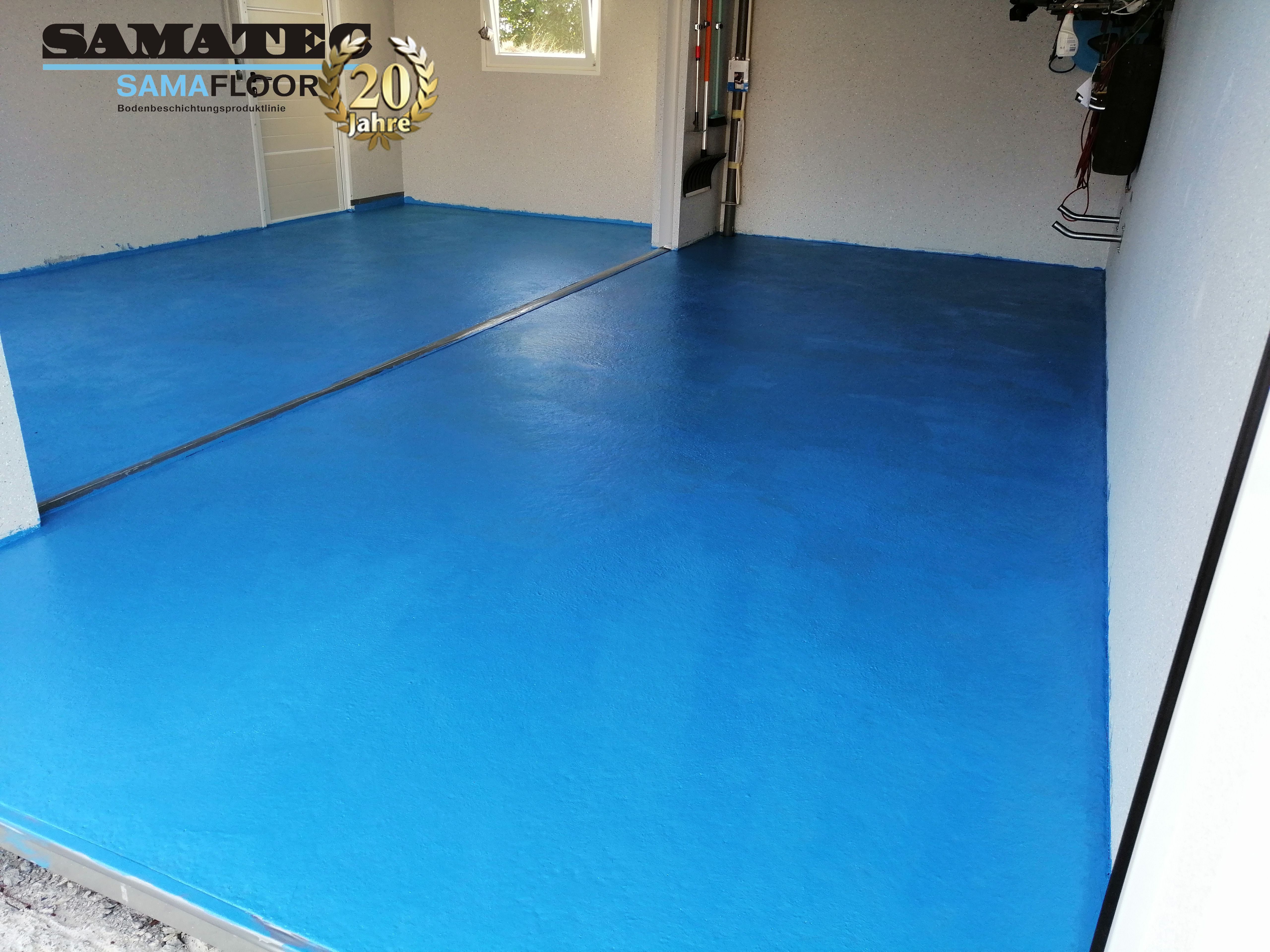 Samatec Bodenversiegelung Bodenbeschichtung Direktbeschichtung Bodenfarbe BS80 2K Versiegelung, wasserverdünnbar, weichmacherbeständig, lösemittelfrei, geruchsneutral