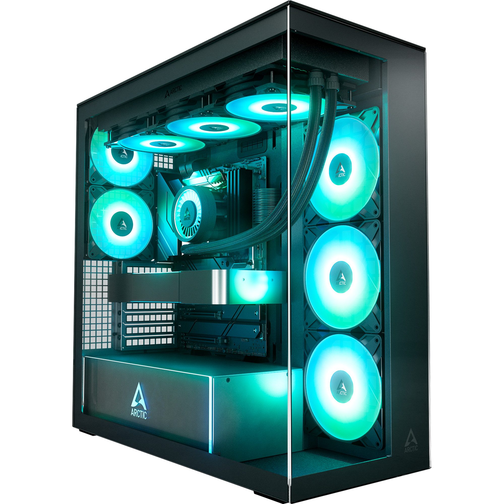 Arctic PC-Gehäuse ARCTIC Xtender, Tower-Gehäuse, (Tempered Glass x 2