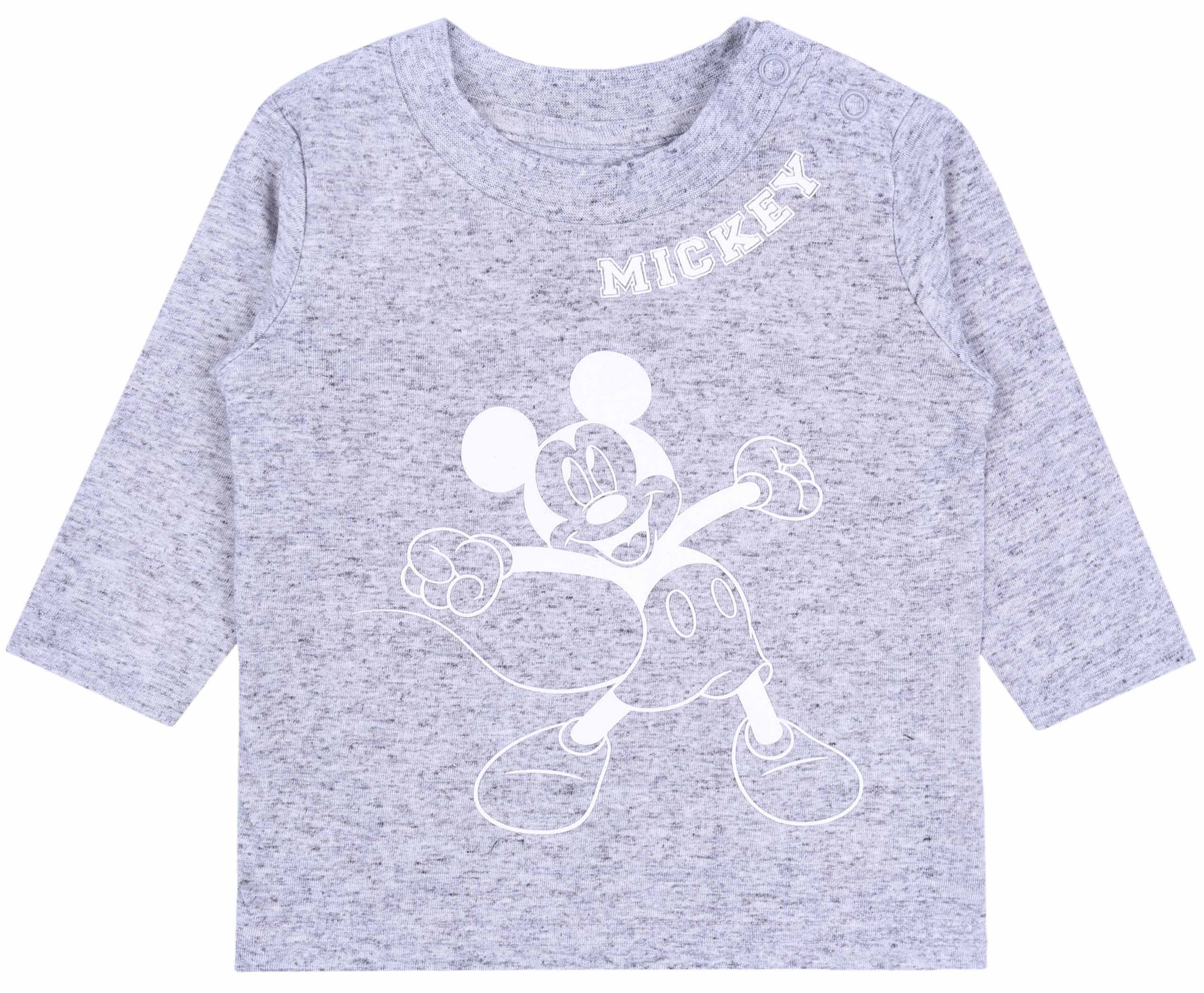 Sarcia.eu Blusentop 3xSchwarz-weiße Langarmshirts für Baby Mickey Maus DISNEY 12-18 Monate