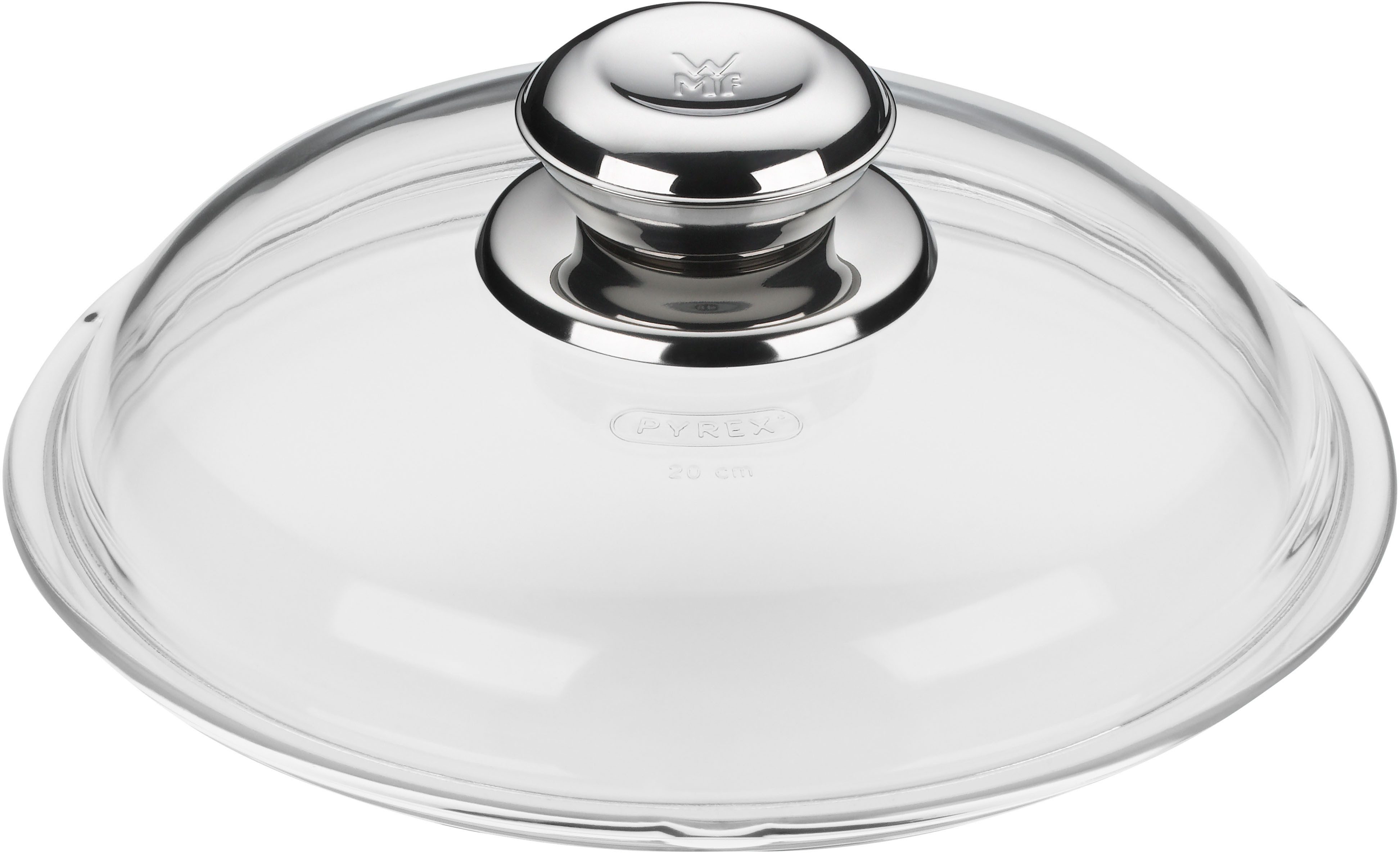 WMF Pfannendeckel WMF Glasdeckel, (1-tlg), für Pfannen mit 20 cm Durchmesser, Borosilikatglas, robust, stoßsicher