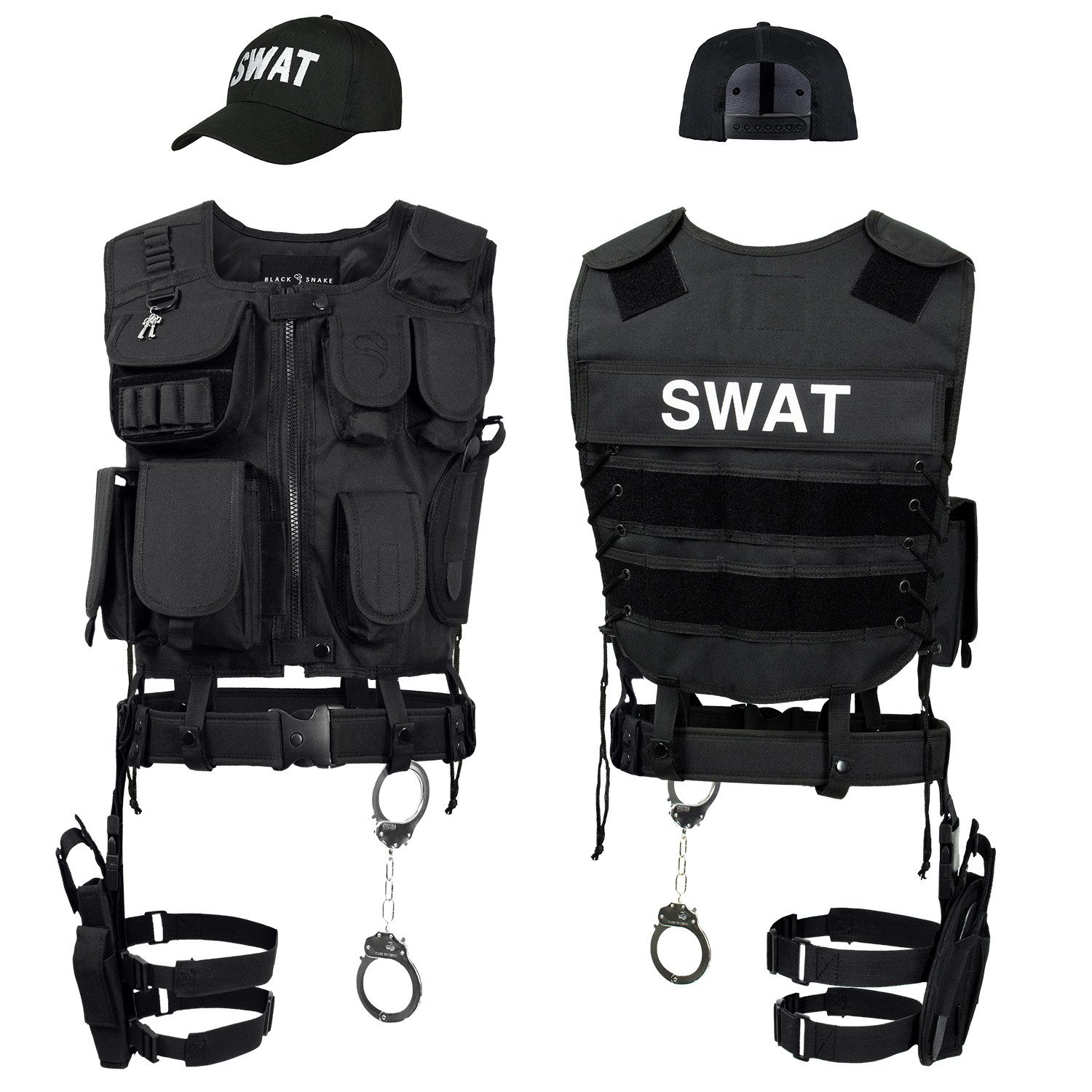 Kostüm Taktisches Agenten-Kostüm für Fasching – FBI, SWAT, POLICE & mehr
