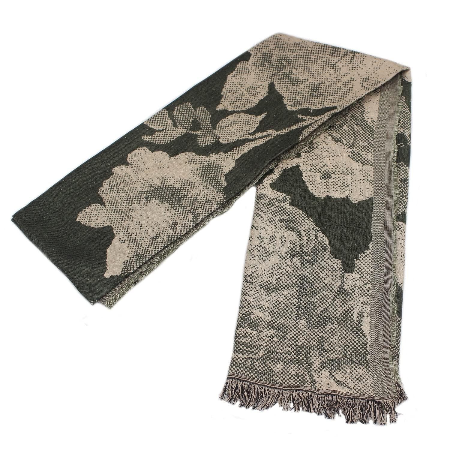 LuxusKollektion Modeschal Herren Schal Baumwolle Gemischt 190x90cm Druck, (1-St)