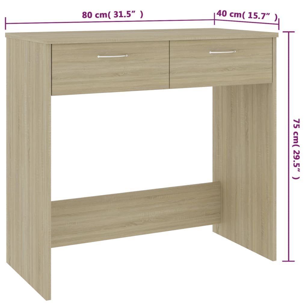 Schreibtisch Holzwerkstoff Eiche Schreibtisch | vidaXL Sonoma Sonoma Eiche Sonoma-Eiche cm 80x40x75