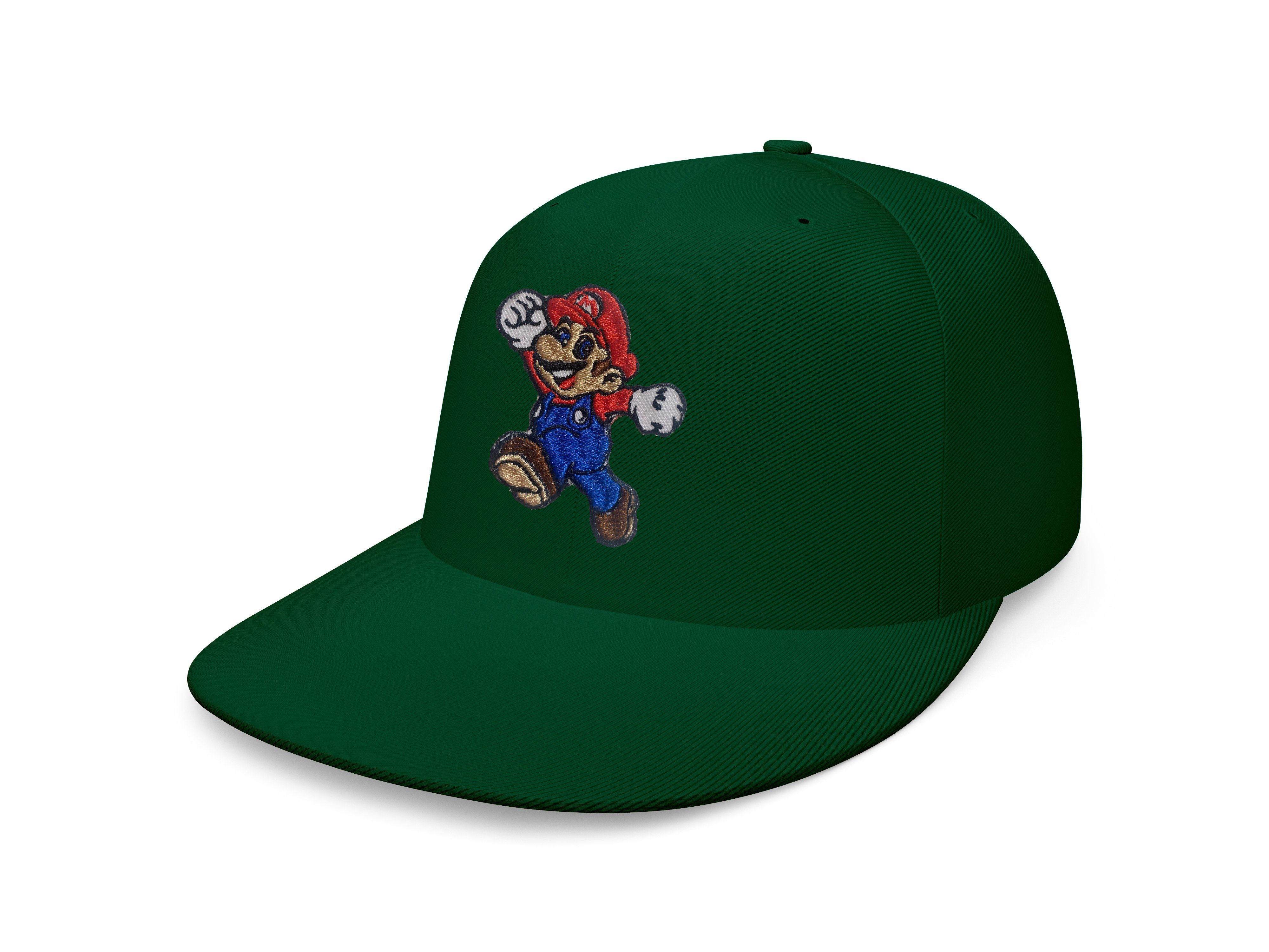 Patch Unisex Brownie Super Cap Snapback & Nintendo Mario Blondie Stick Luigi Flaschengrün Klempner Size Erwachsene One