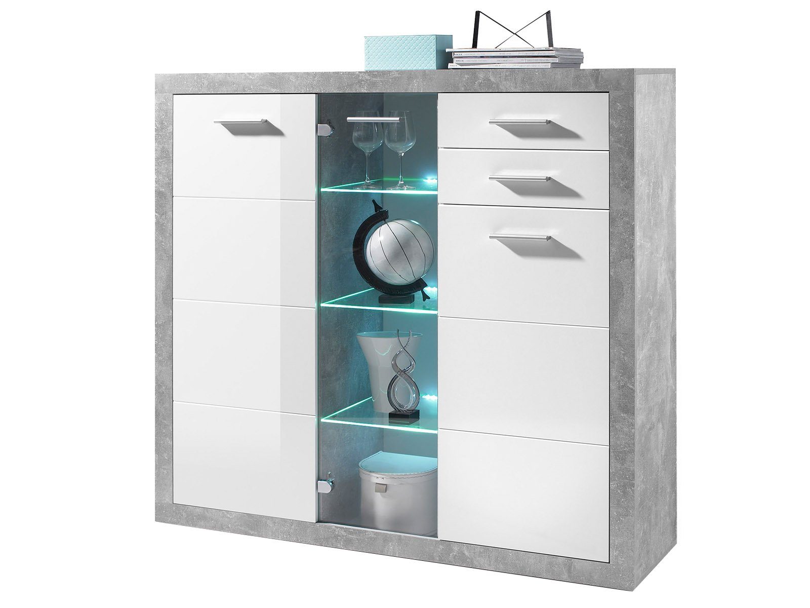 PREISBRECHER Highboard Rio de Janeiro, 137 günstig online kaufen