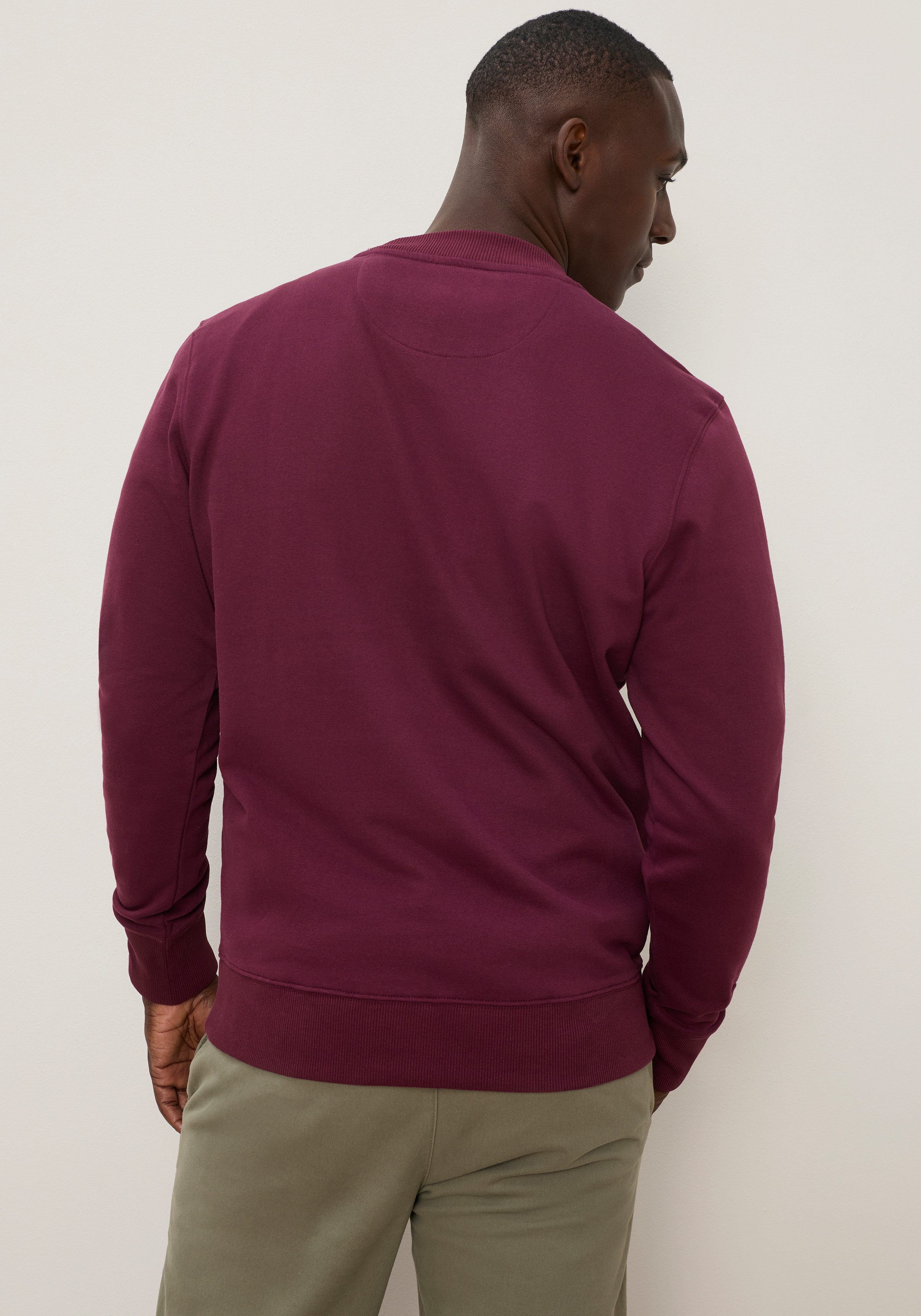 DELMAO Sweatshirt mit Rundhalsausschnitt, Langarm, aus Baumwolle und Polyester