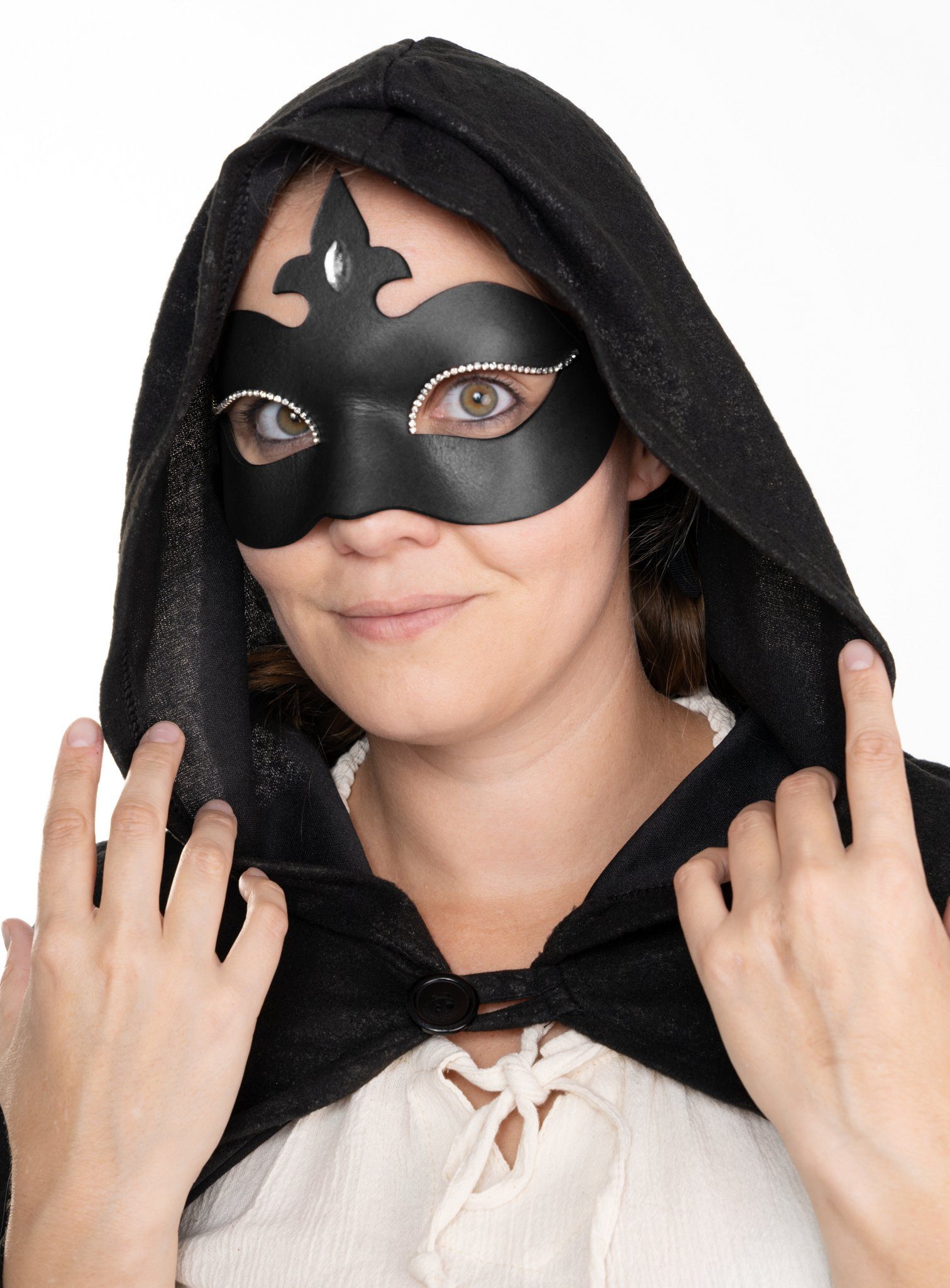 Andracor Verkleidungsmaske Colombina Stella, Wer als Black Swan zu Halloween gehen möchte ohne sich zu schminken