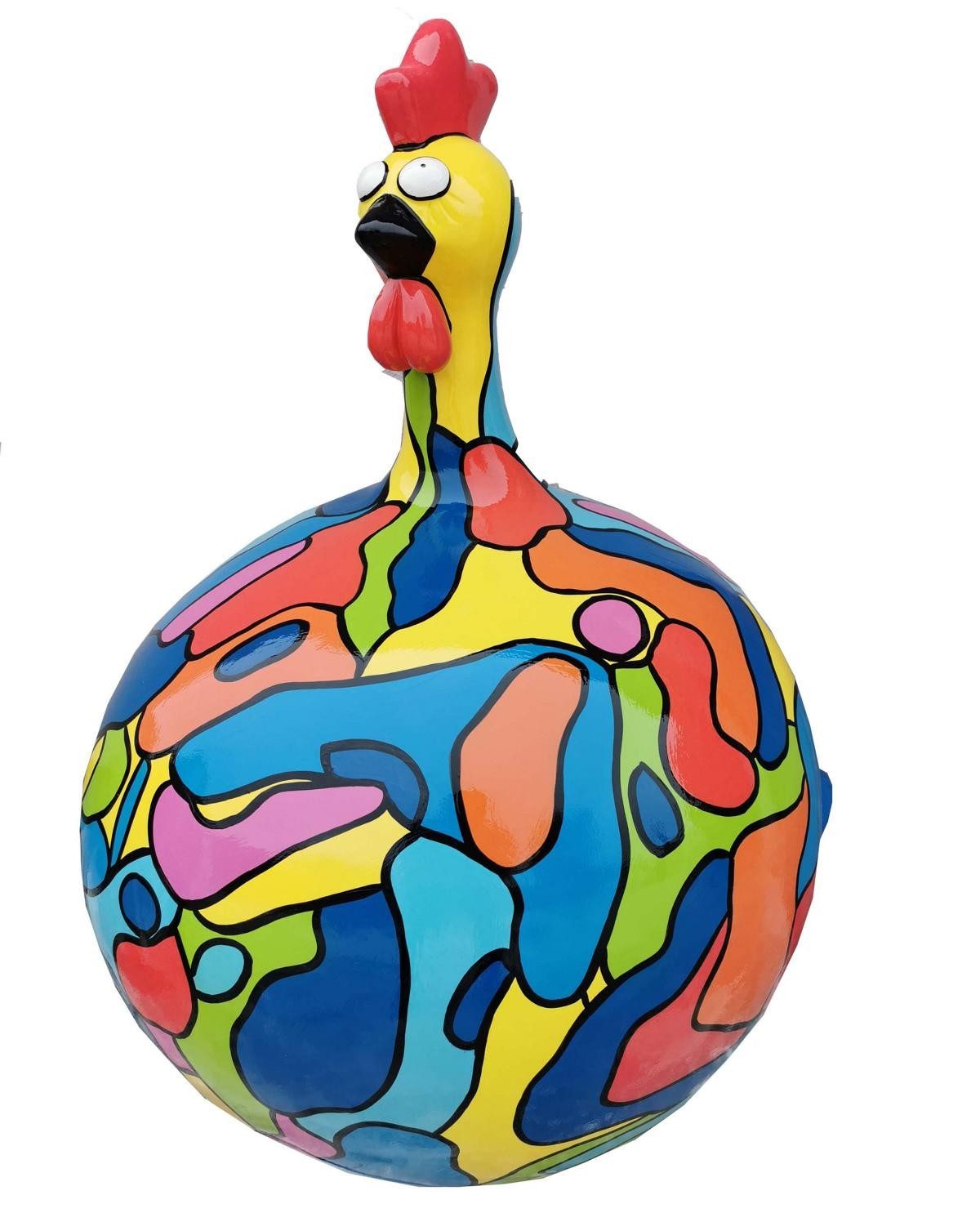 JVmoebel Dekofigur Abstrakte Skulptur aus Polyresin in Grau, Made in Europa