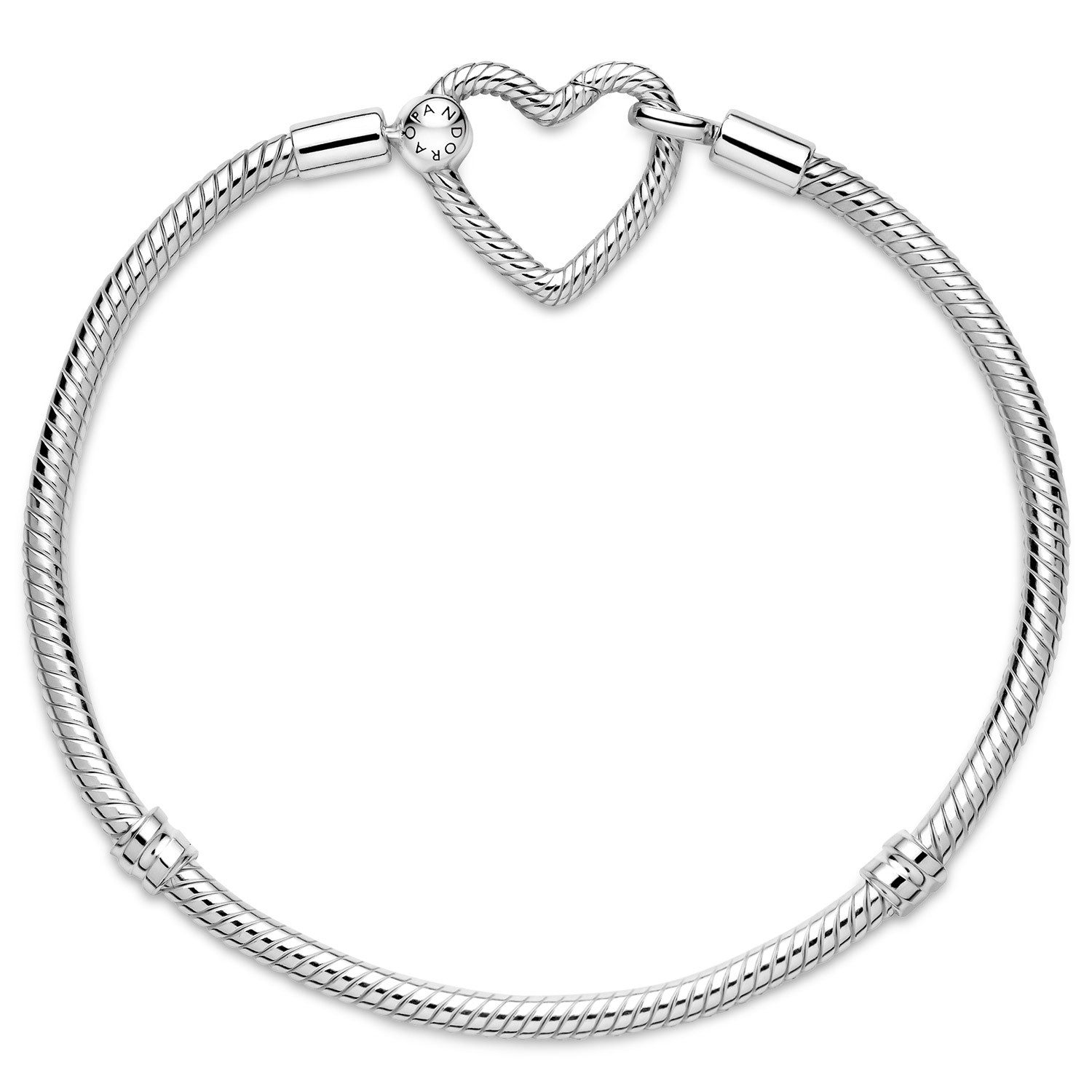 Pandora Charm-Armband Silber mit Herz-Verschluss günstig online kaufen
