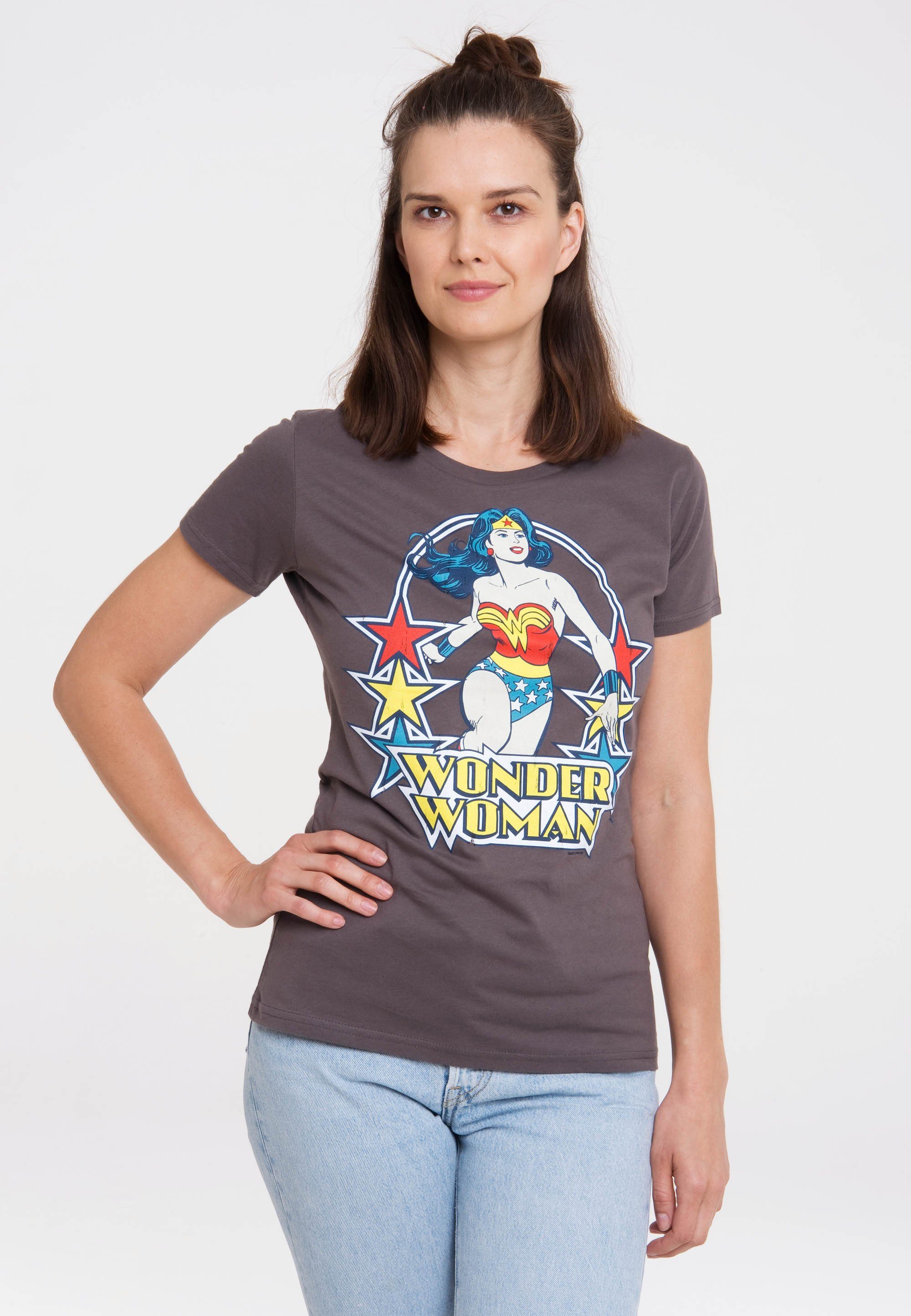 T-Shirt Print DC Comics Wonder Woman Stars