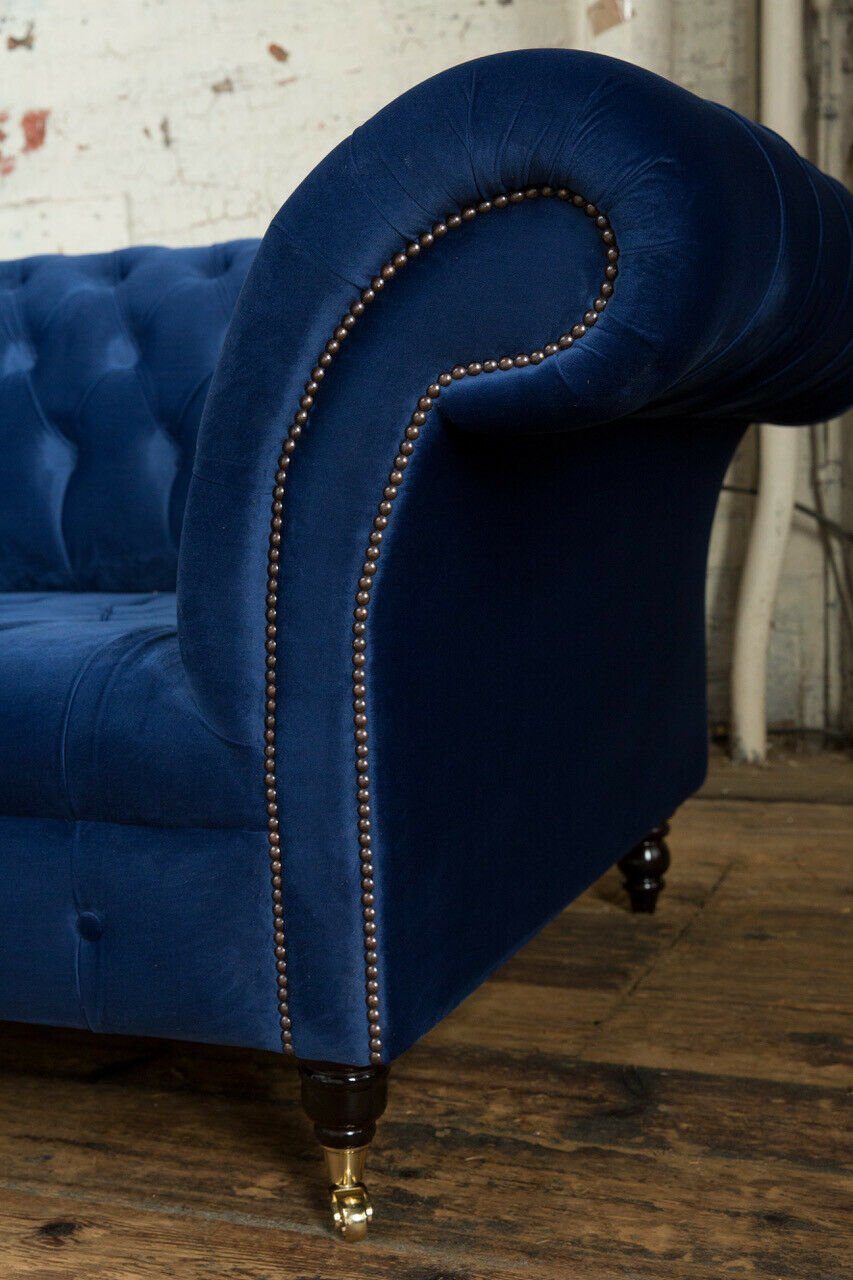 JVmoebel Chesterfield-Sofa, Chesterfield 4 Sofa Couch Sitzer cm Design 265 Sofa