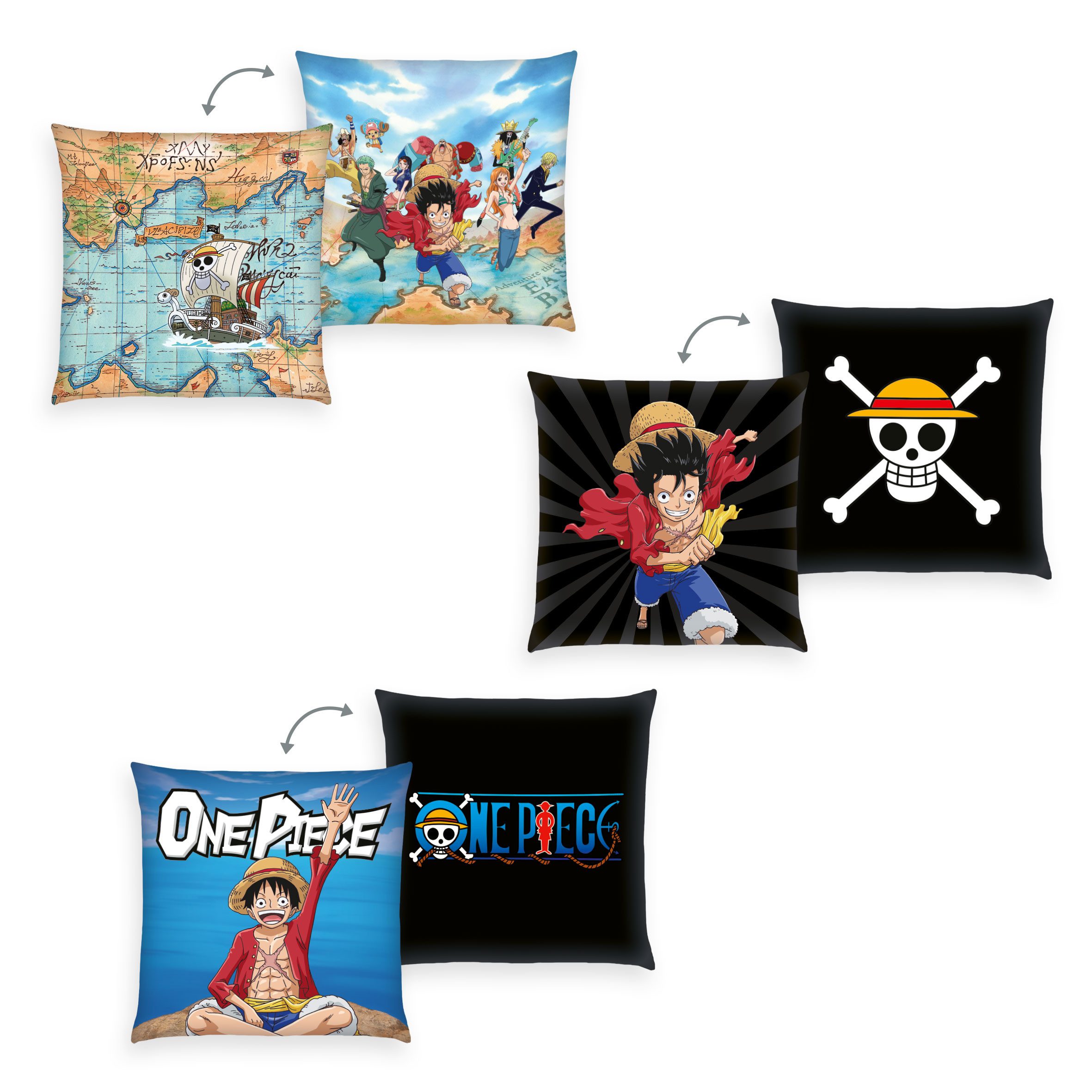 Dekokissen One Piece, hochfarbig bedruckt günstig online kaufen