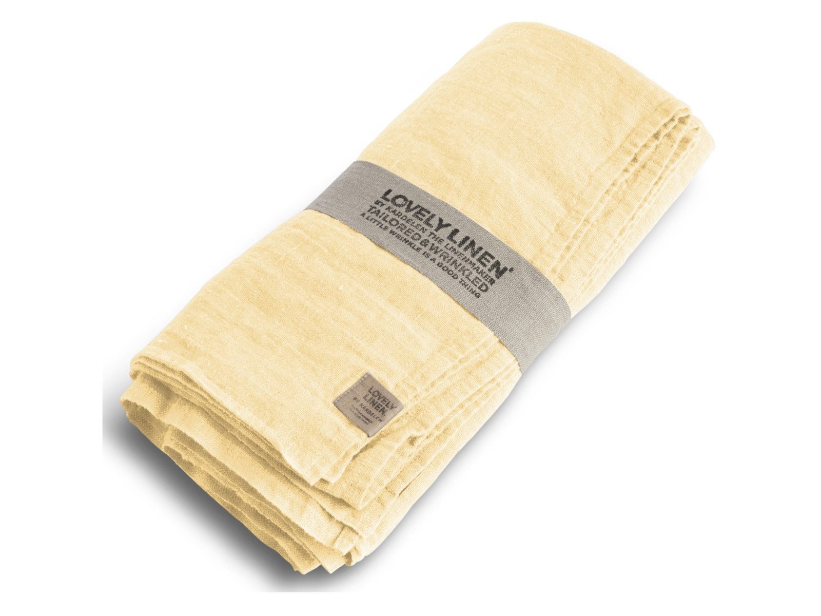 Lovely Linen Tischdecke Lovely Tischdecke lemon sorbet 100x100cm