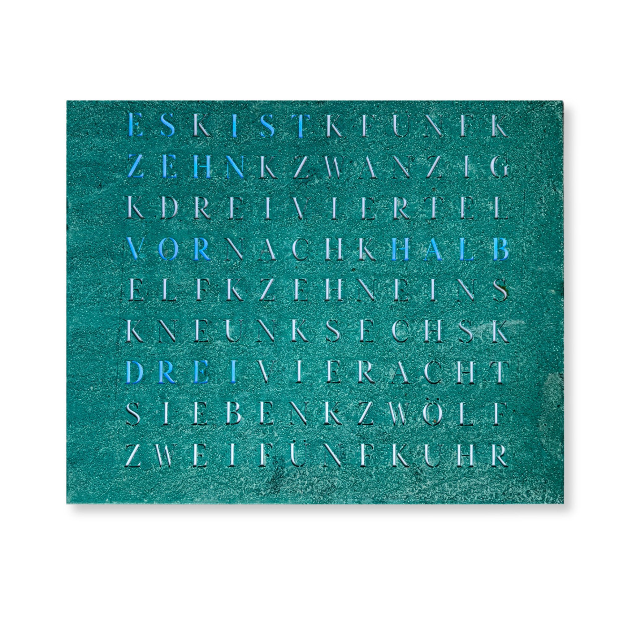 build-yours.de Wanduhr Wortuhr Jupiter in Deutsch - LED Wanduhr zum Aufhäng günstig online kaufen