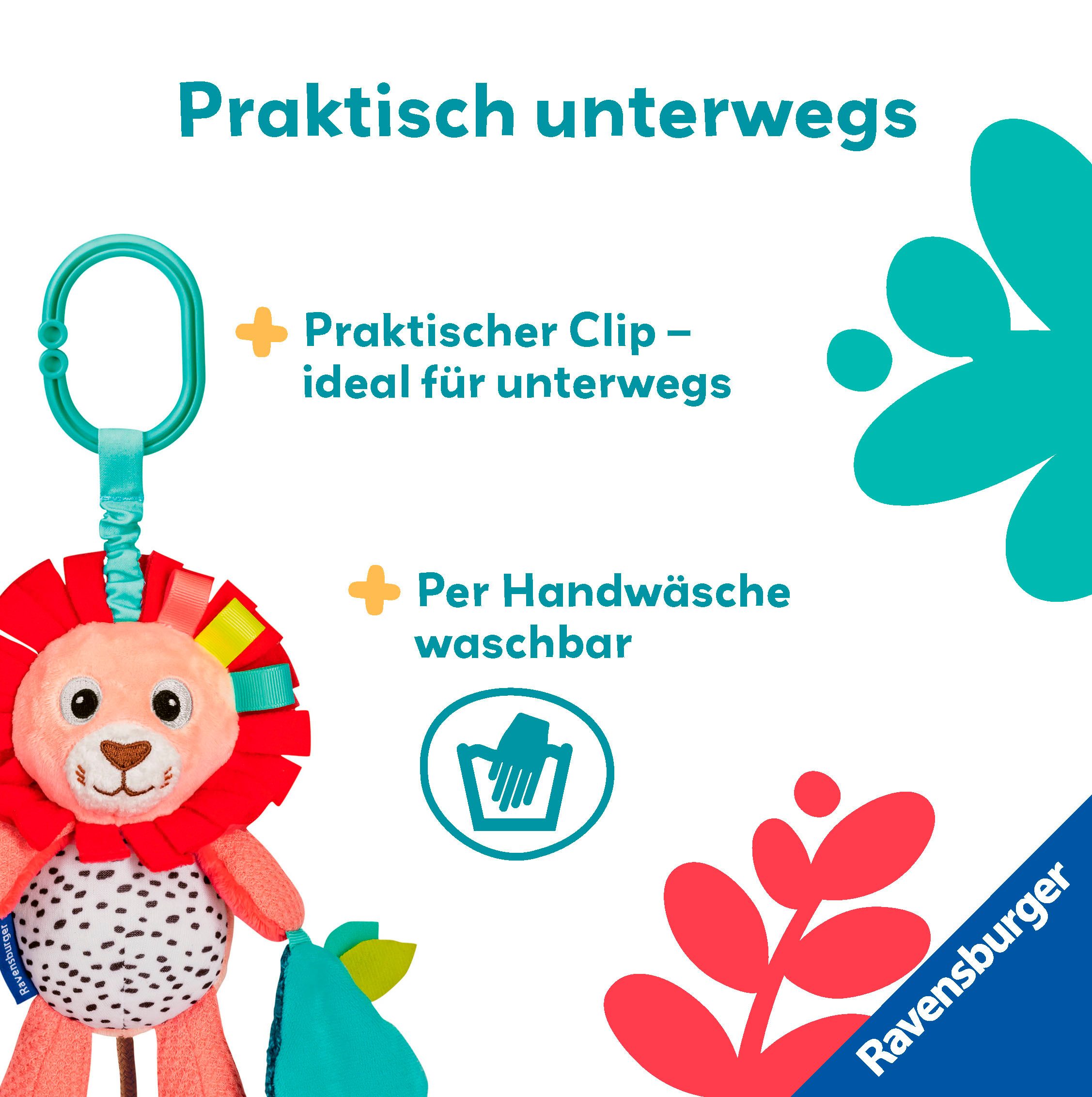 Ravensburger Greifspielzeug Play+ Rassel-Löwe