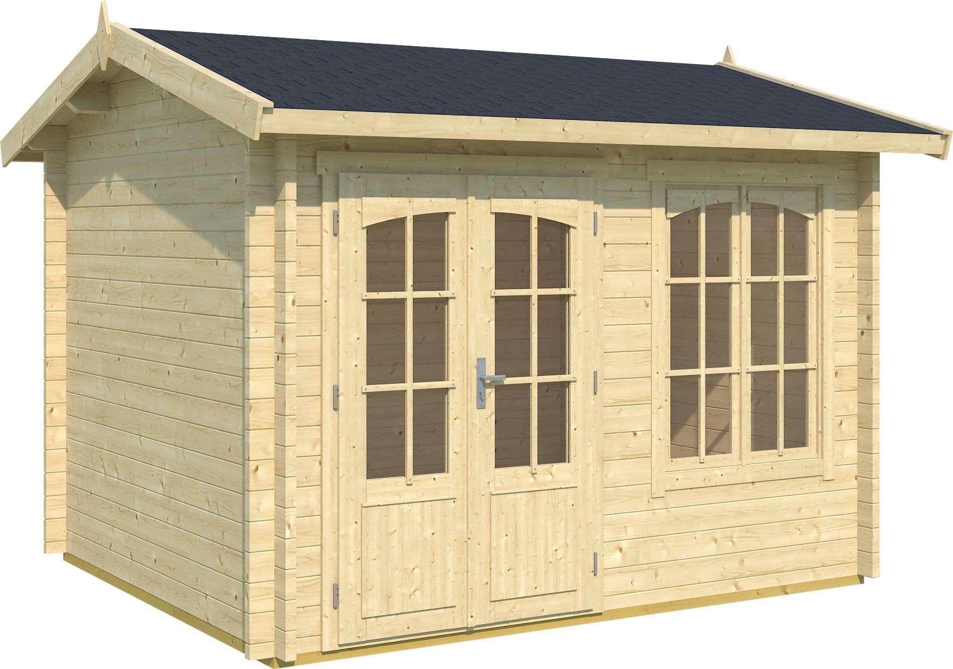 LASITA MAJA Gartenhaus Alex, BxT: 340x308 cm, (Set, inkl. Fussbodenbretter zum verlegen)