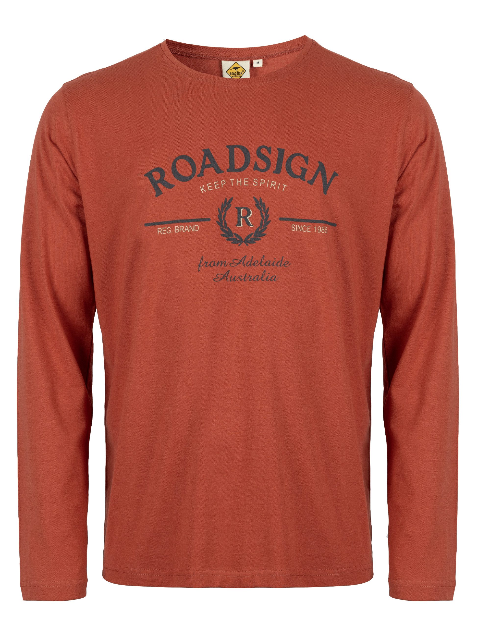 ROADSIGN australia Langarmshirt Adelaide Australia (1, 1-tlg., 1) Printshirt mit Outdoor-Vibes für entspannte Herbstabenteuer