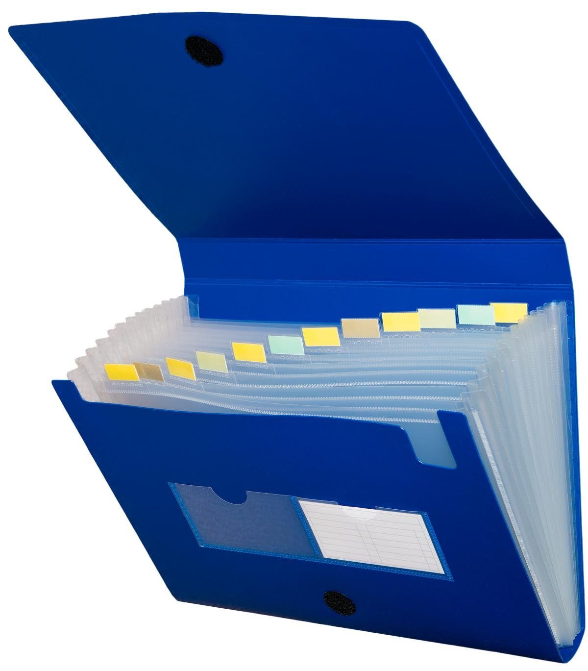 ElitVita A4 Fächermappe 12 Fächer - Weizenstroh Dokumentenorganizer Mintgrün