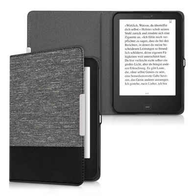 kwmobile E-Reader-Hülle Hülle für Tolino Shine 2 HD, Canvas eReader Schutzhülle - Flip Cover Case