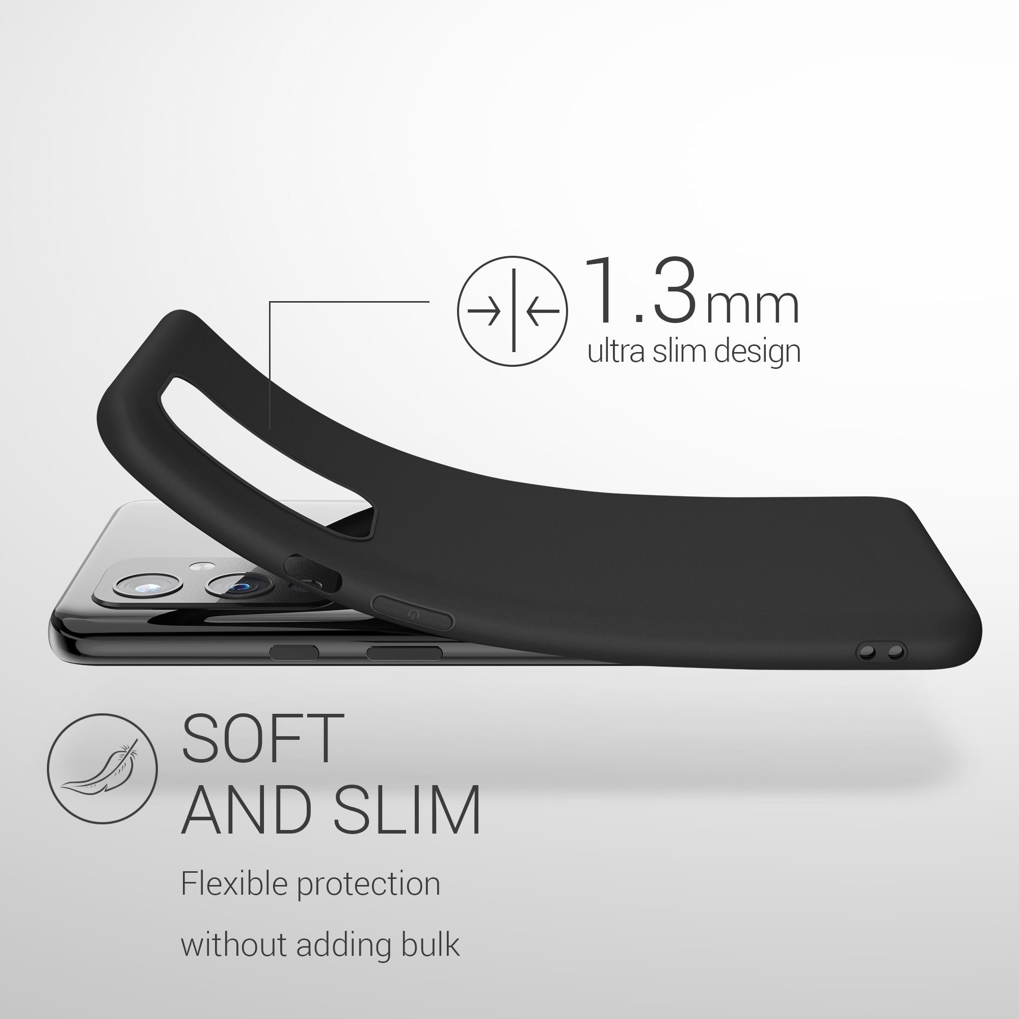 kwmobile Handyhülle Hülle für OnePlus 9 (EU/NA Version), Hülle Silikon - Soft Handyhülle - Handy Case Cover