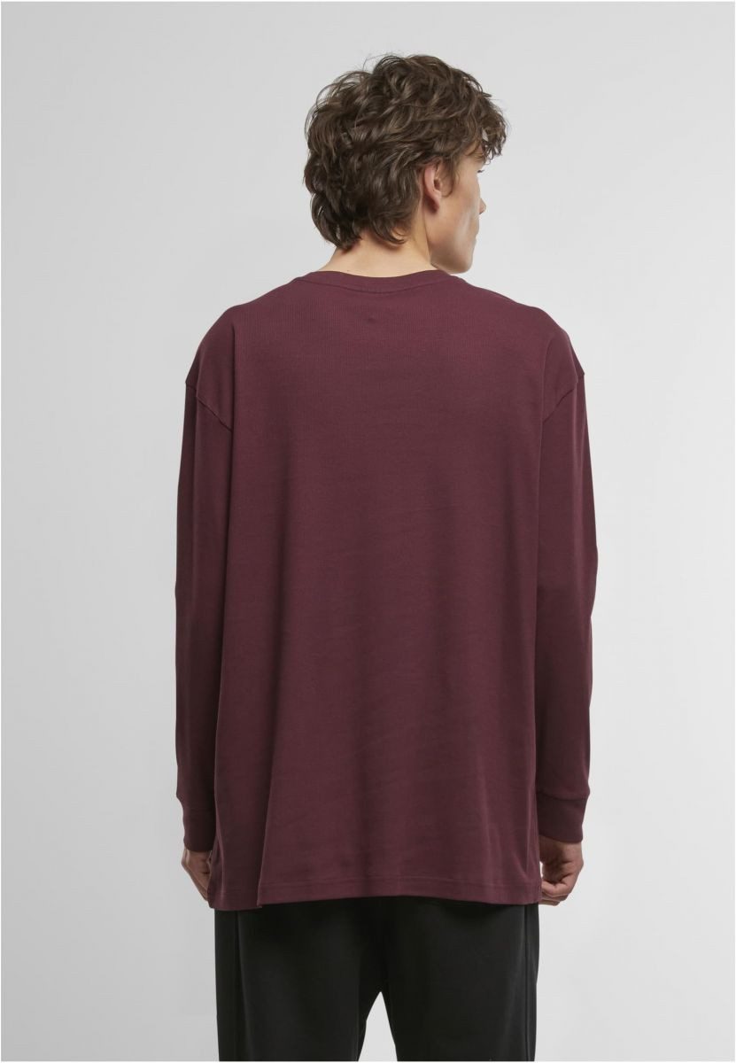 URBAN CLASSICS Langarmshirt Organic Boxy Rib Longsleeve Langarmshirt Herren