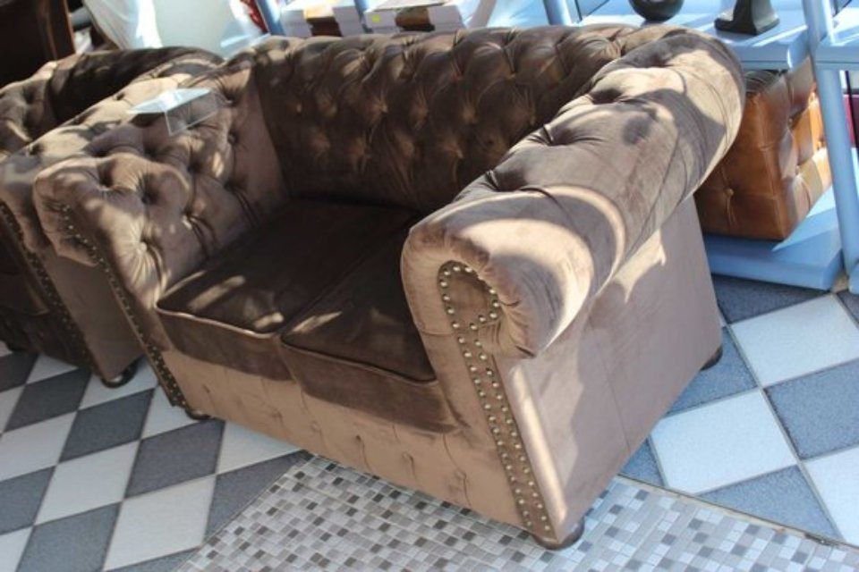 JVmoebel Sofa Sitzer Teile, 3+2+1, Couch Garnitur Sitz Chesterfield Couch Sofa Polster Sofagarnitur 3 Chesterfield-Sofa Designer 3+2+1 Chesterfield