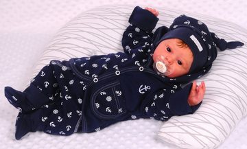 La Bortini Anzug 4-teilig Baby Anzug T-Shirt Jacke Hose Mütze 4Tlg. Set 50 56 62 68