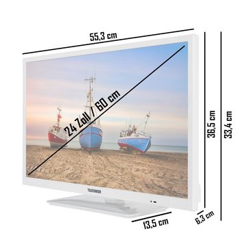 Telefunken XH24N550M-W LCD-LED Fernseher (60 cm/24 Zoll, HD-ready, Triple-Tuner, USB-Mediaplayer, CL)