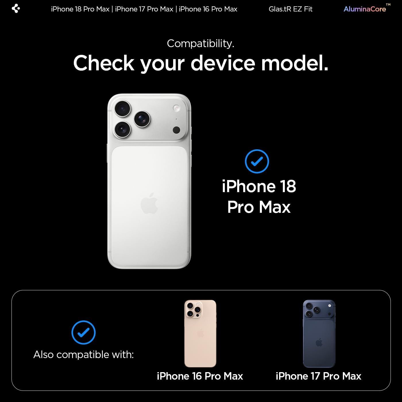 Spigen Displayschutzfolie 2x Displayschutz iPhone 18 Pro Max / 17 Pro Max /16 Pro Max Panzerglas für Apple iPhone 18 Pro Max, Displayschutz-Set, 2 Stück, Temper – Bild 3 von 5