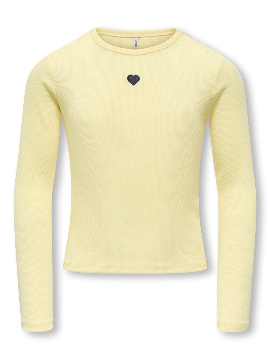 KIDS ONLY Langarmshirt KOGELVA (1-tlg) edle Rippware
