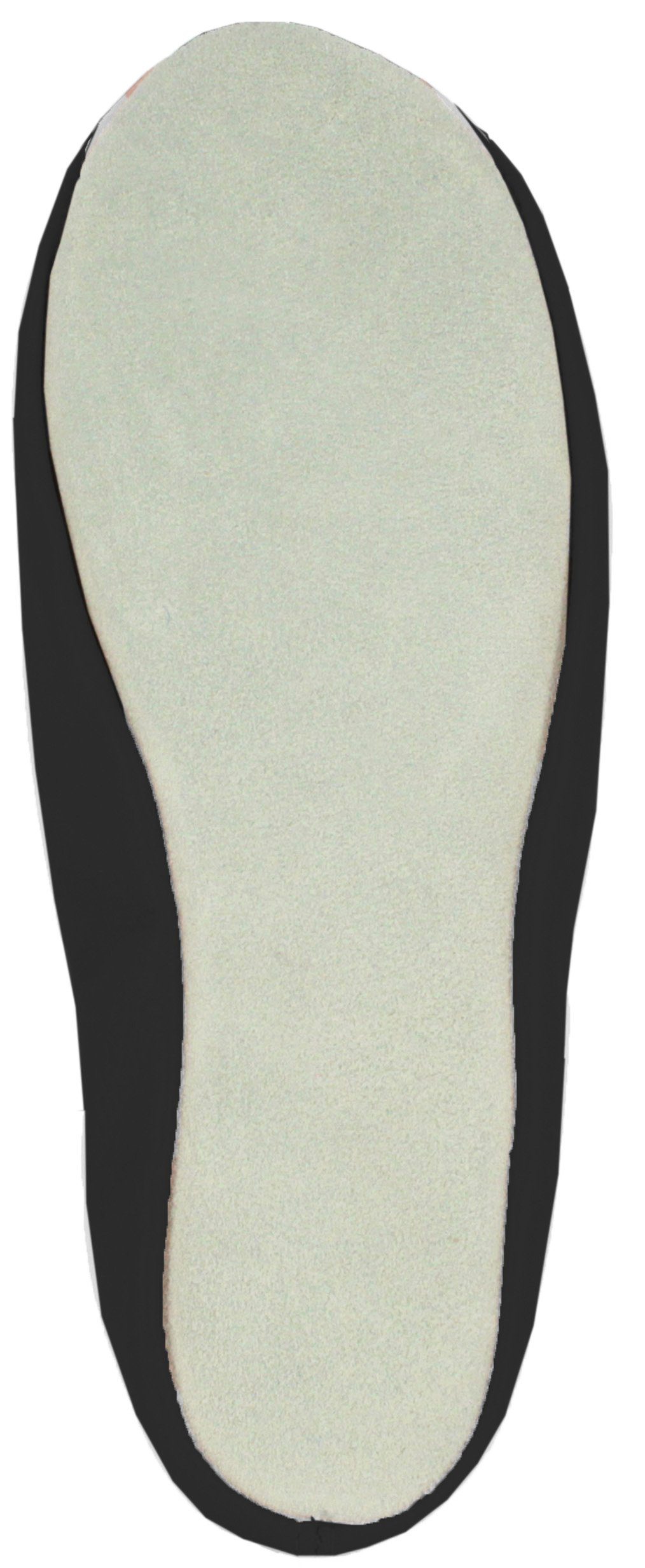 Beck Schläppchen Echt-Leder mit Ledersohle Gymnastikschuh (mit Ristgummi) und Wildledersohle